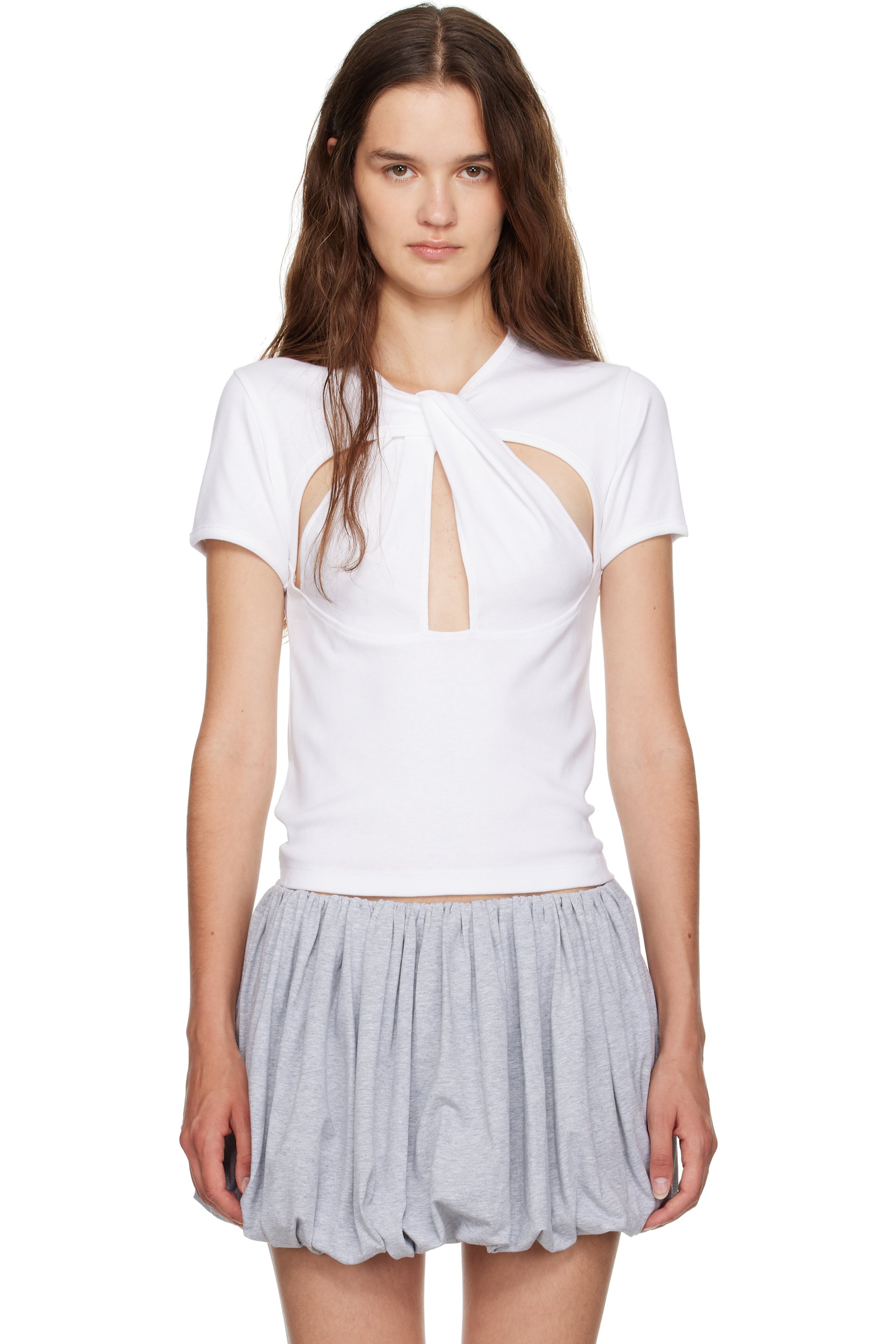 Coperni - White Cut-Out Baby T-shirt