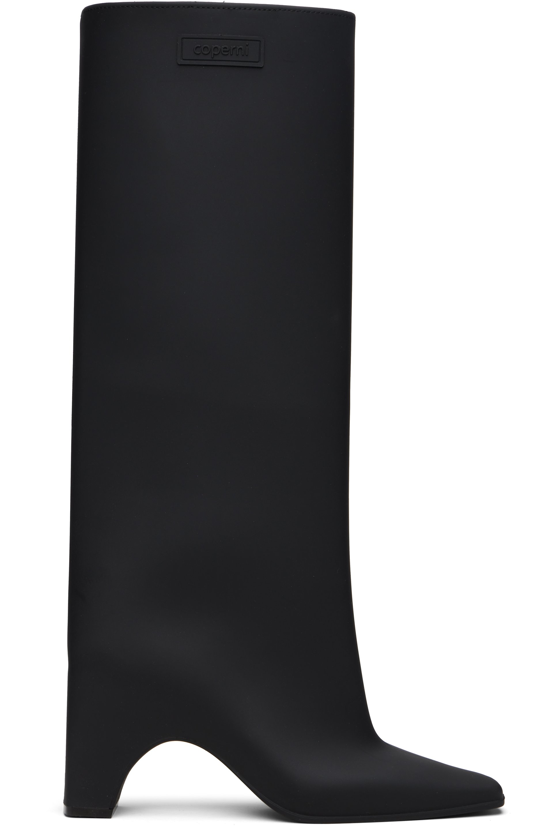 Coperni - Black Rubber Bridge Tall Boots
