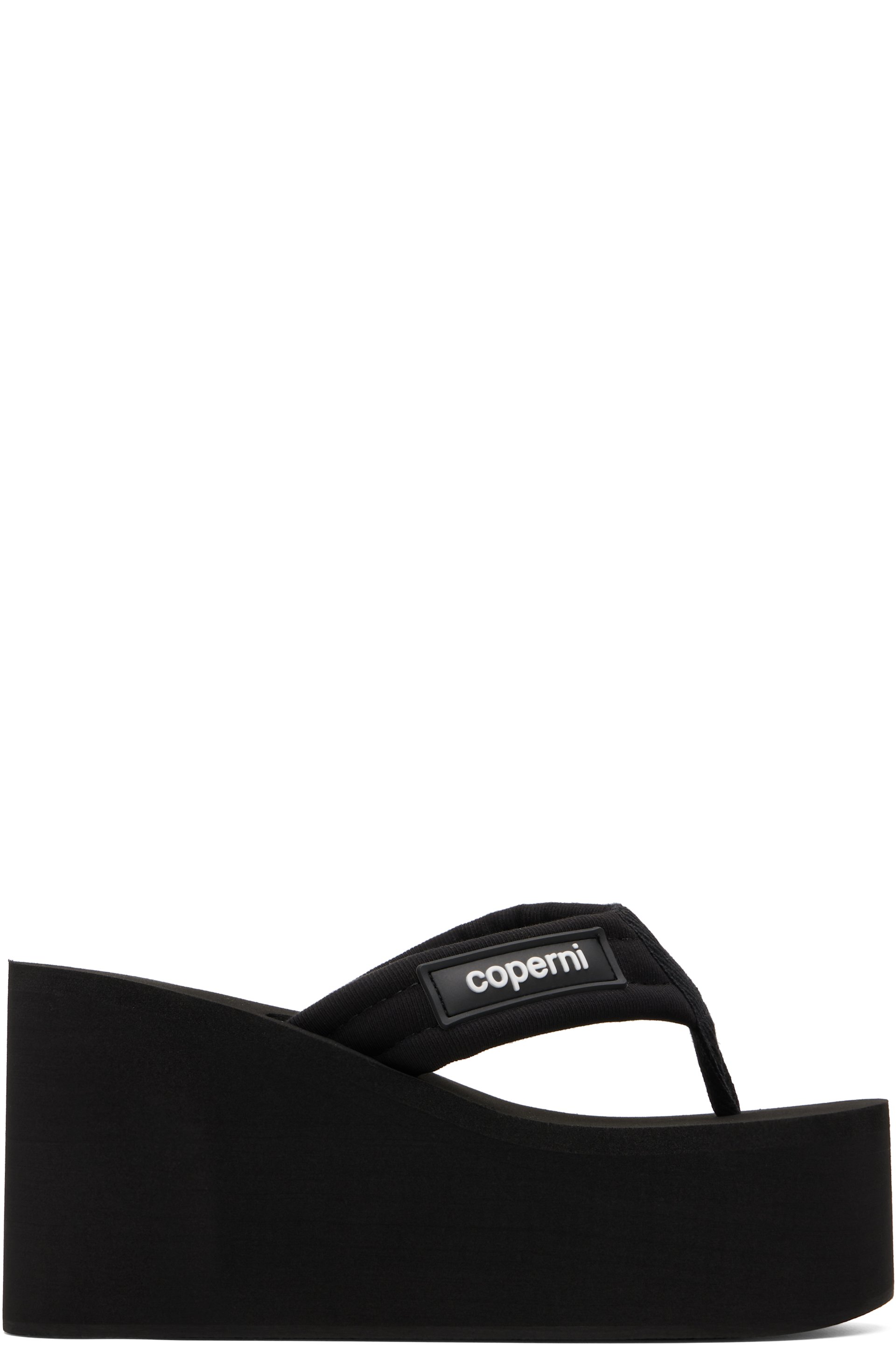 Coperni - 黑色 Branded Wedge 凉鞋