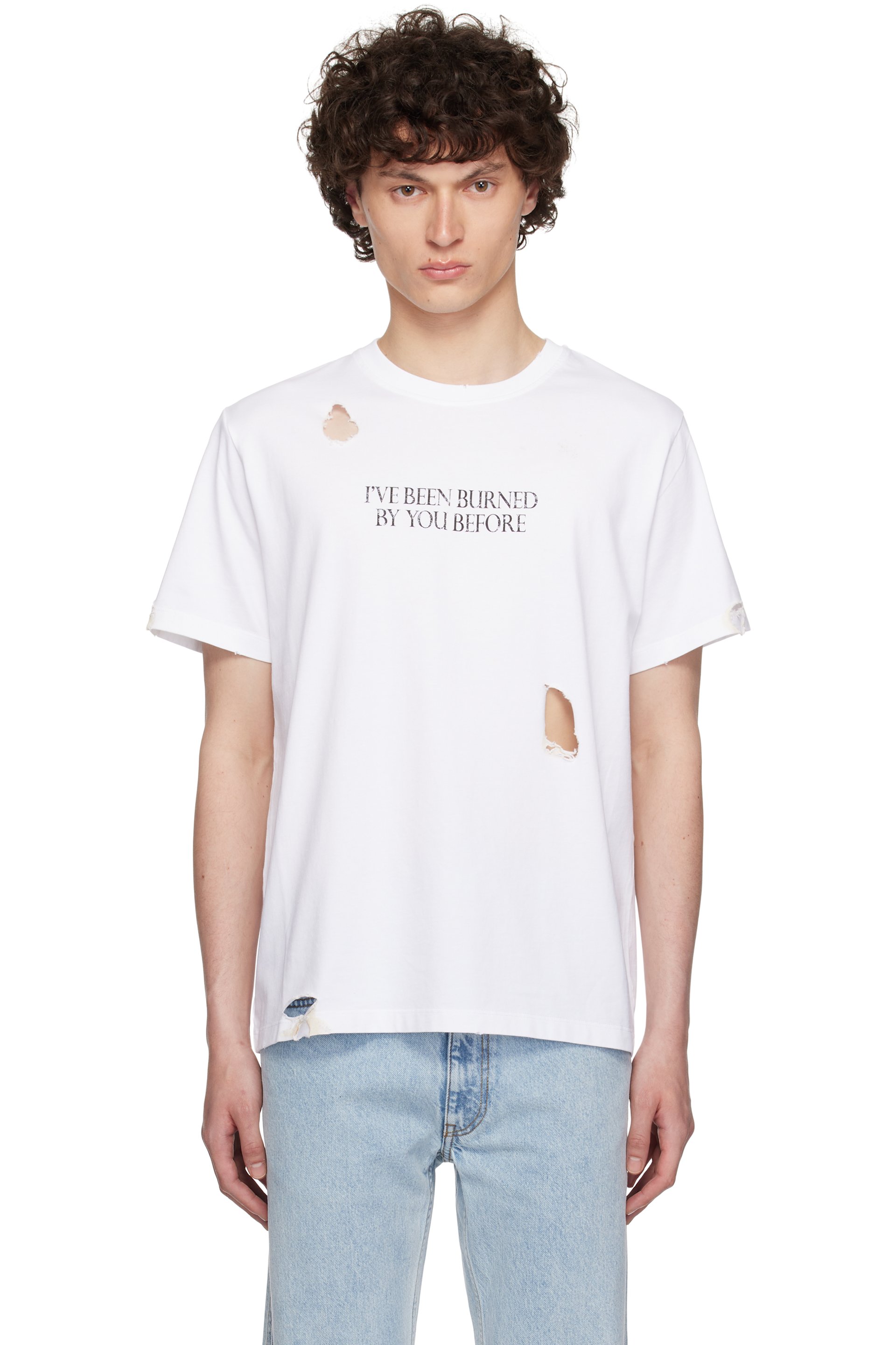 Coperni - T-shirt droit 'Burned By You Before' blanc - Disney