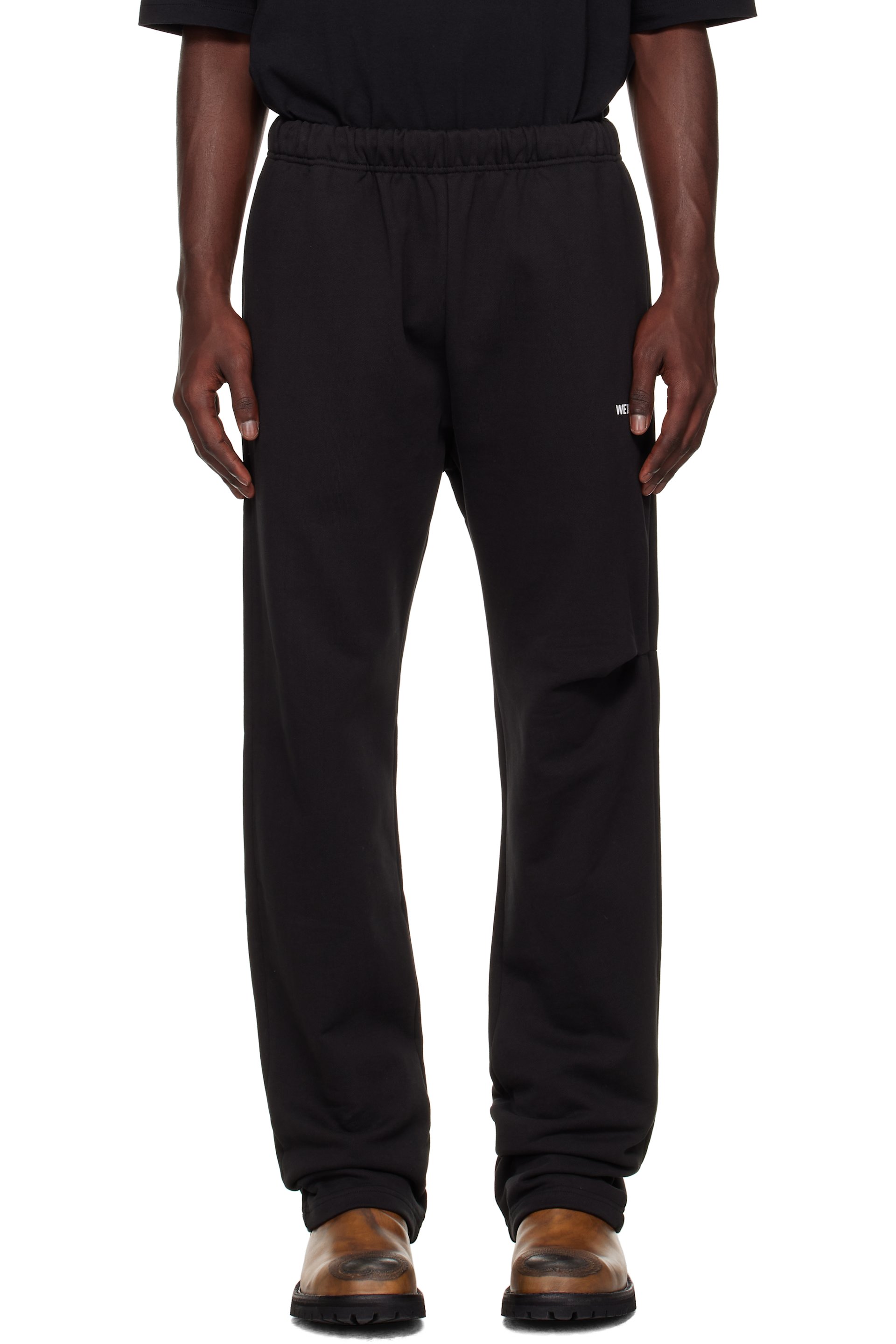 We11done - Black Logo Wide Jogger Sweatpants