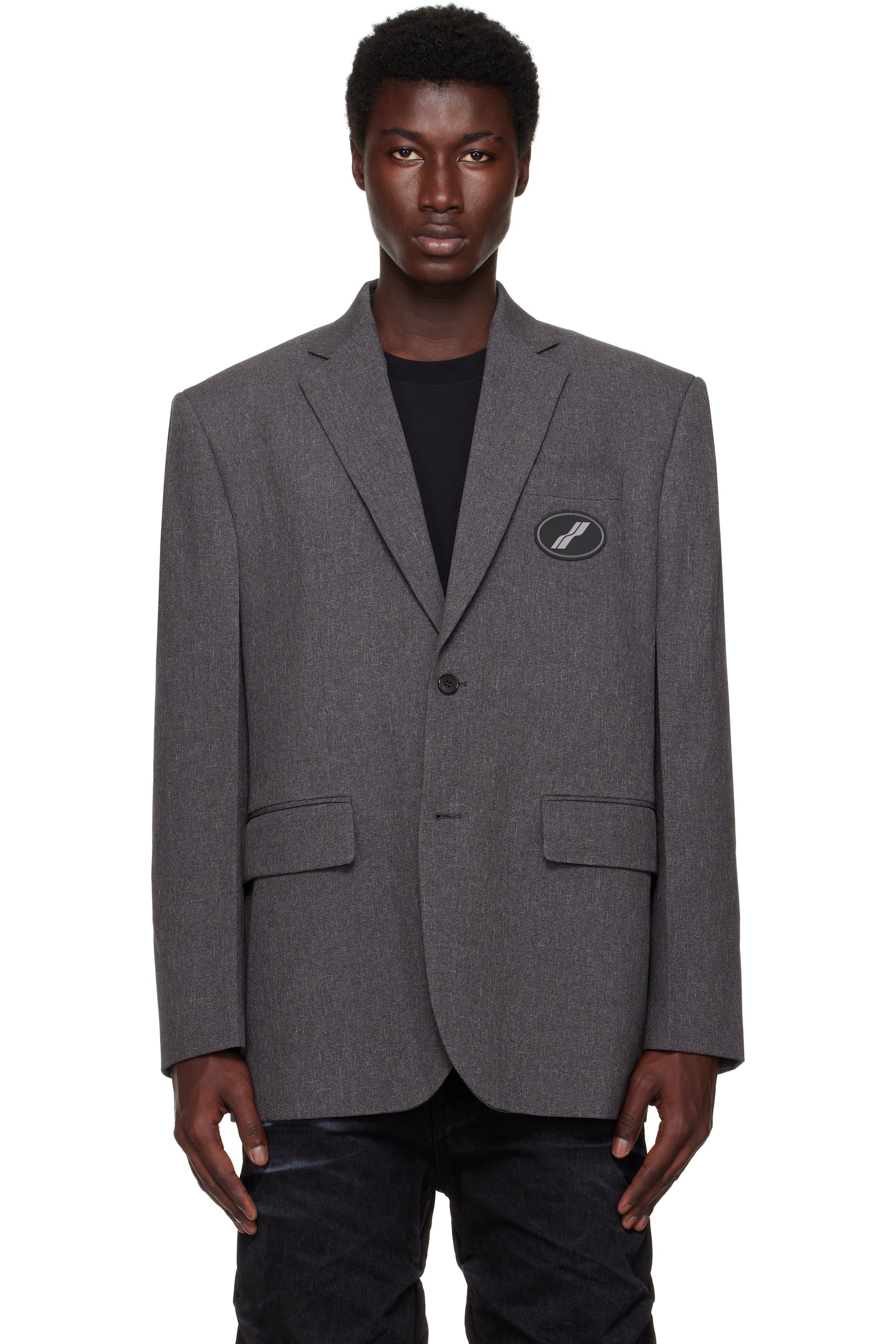 We11done - Gray Oversized Suit Blazer
