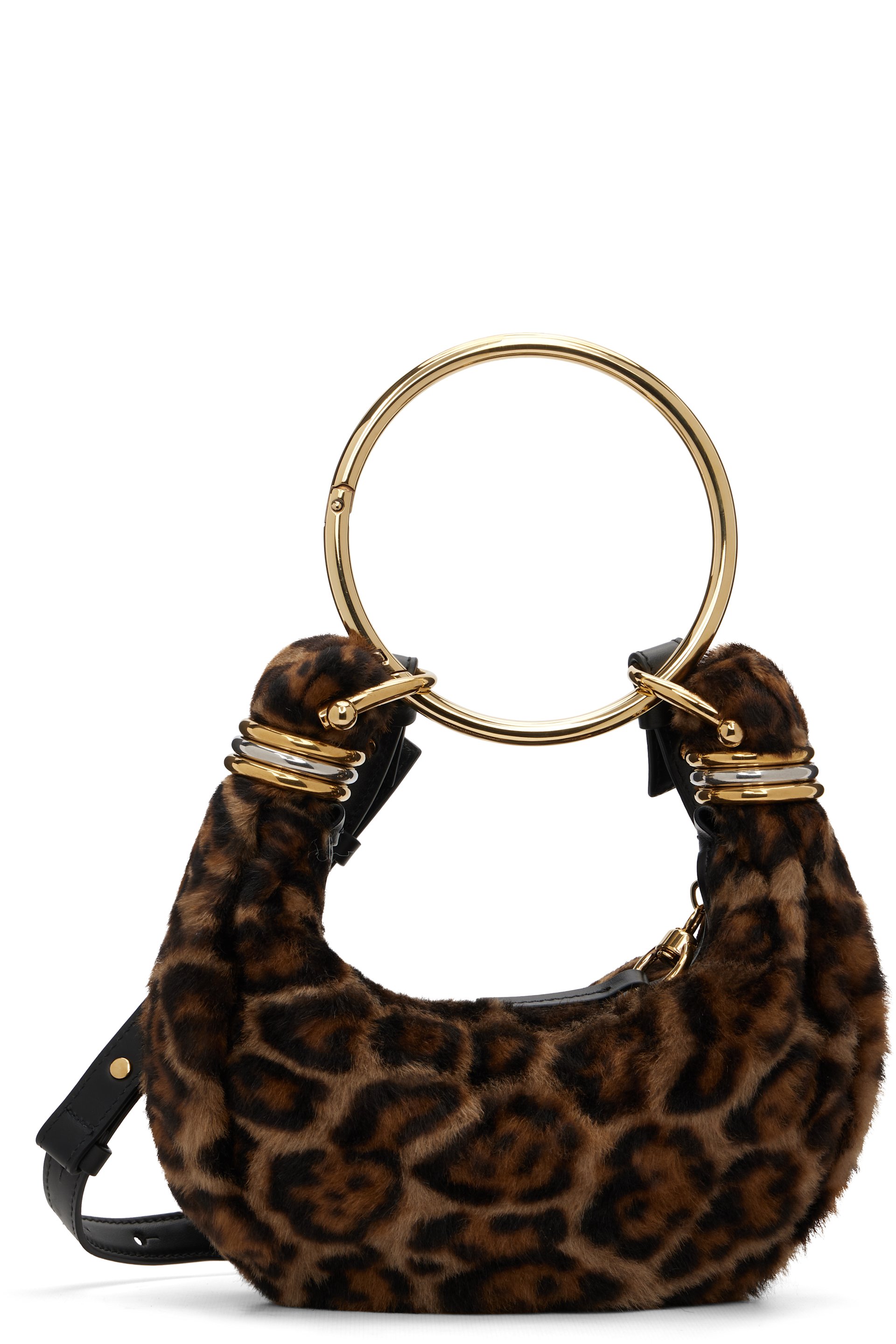 Chloé - Mini sac brun à poignée de style bracelet