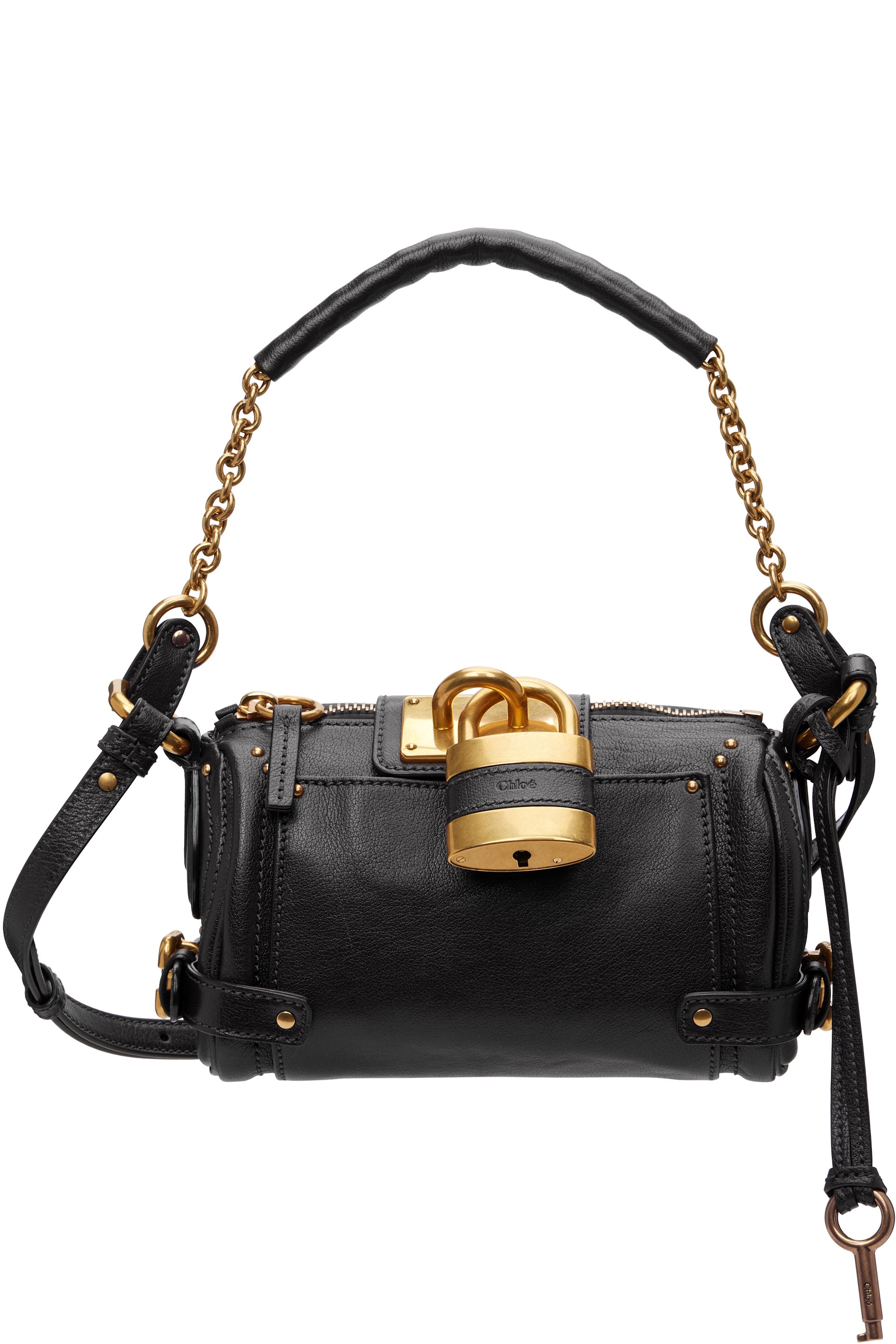 Chloé - Petit sac Paddington noir à chaine