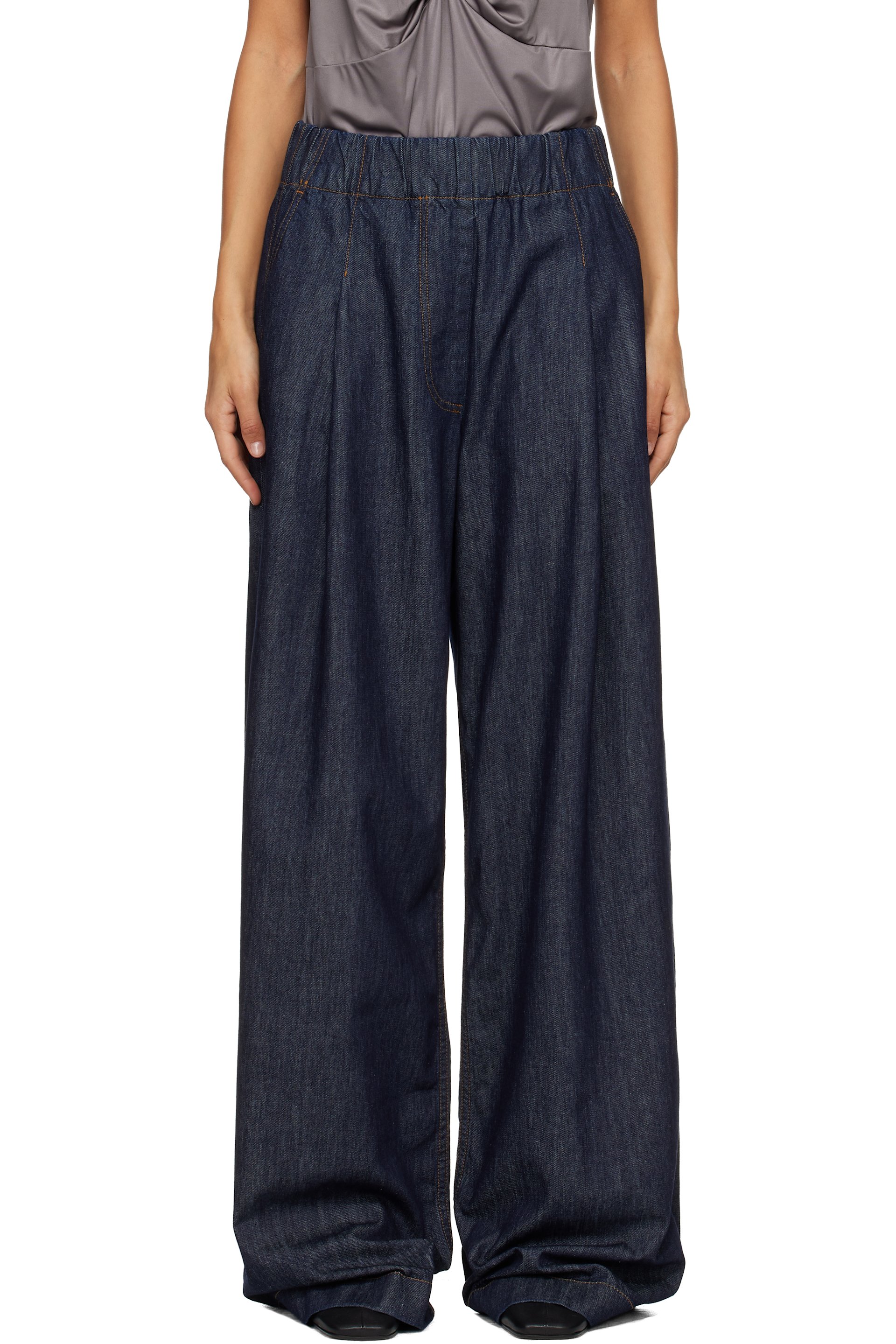 Dries Van Noten - Jean ample bleu