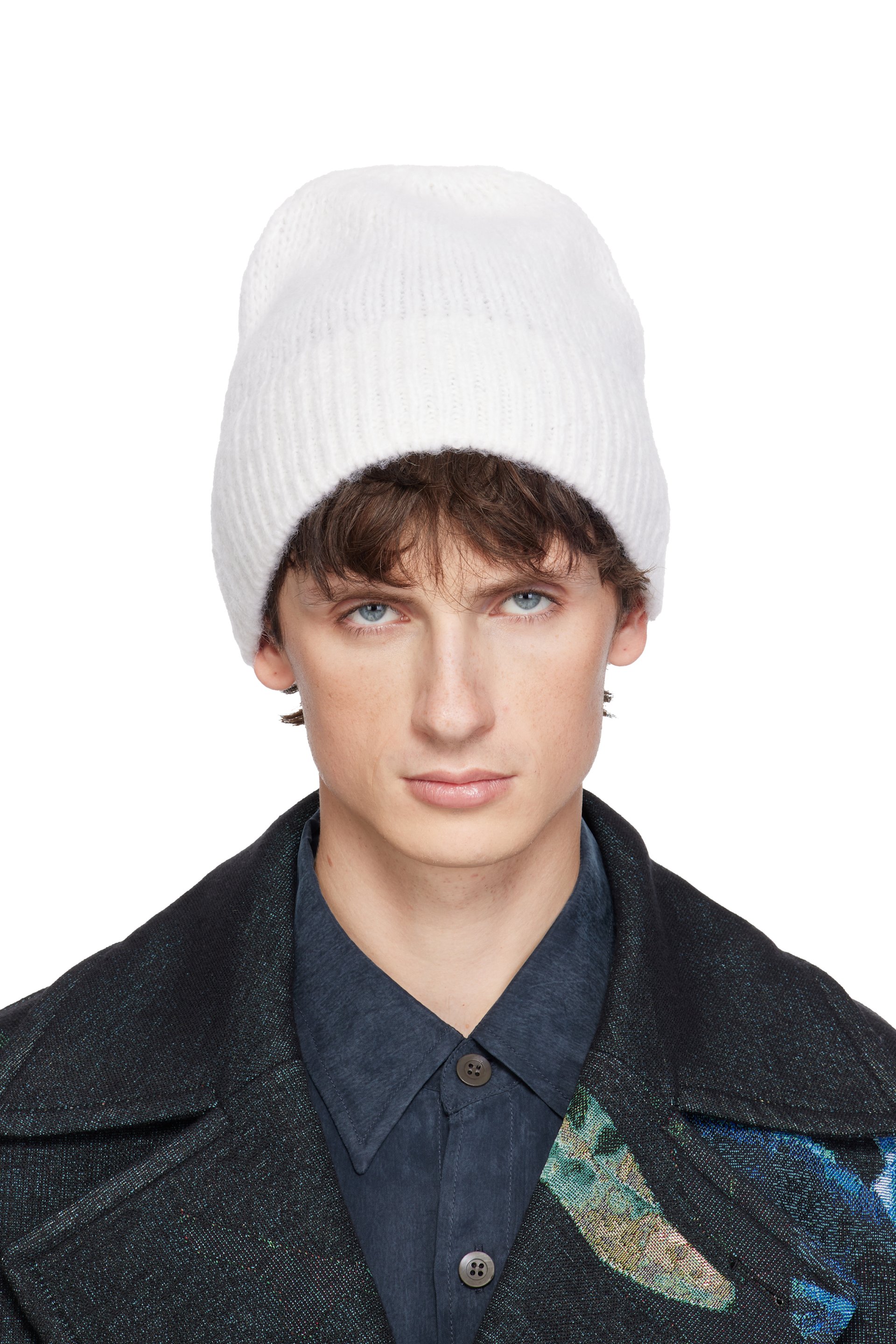DRIES VAN NOTEN ブラックセルフタイビーニー DRIES VAN NOTEN