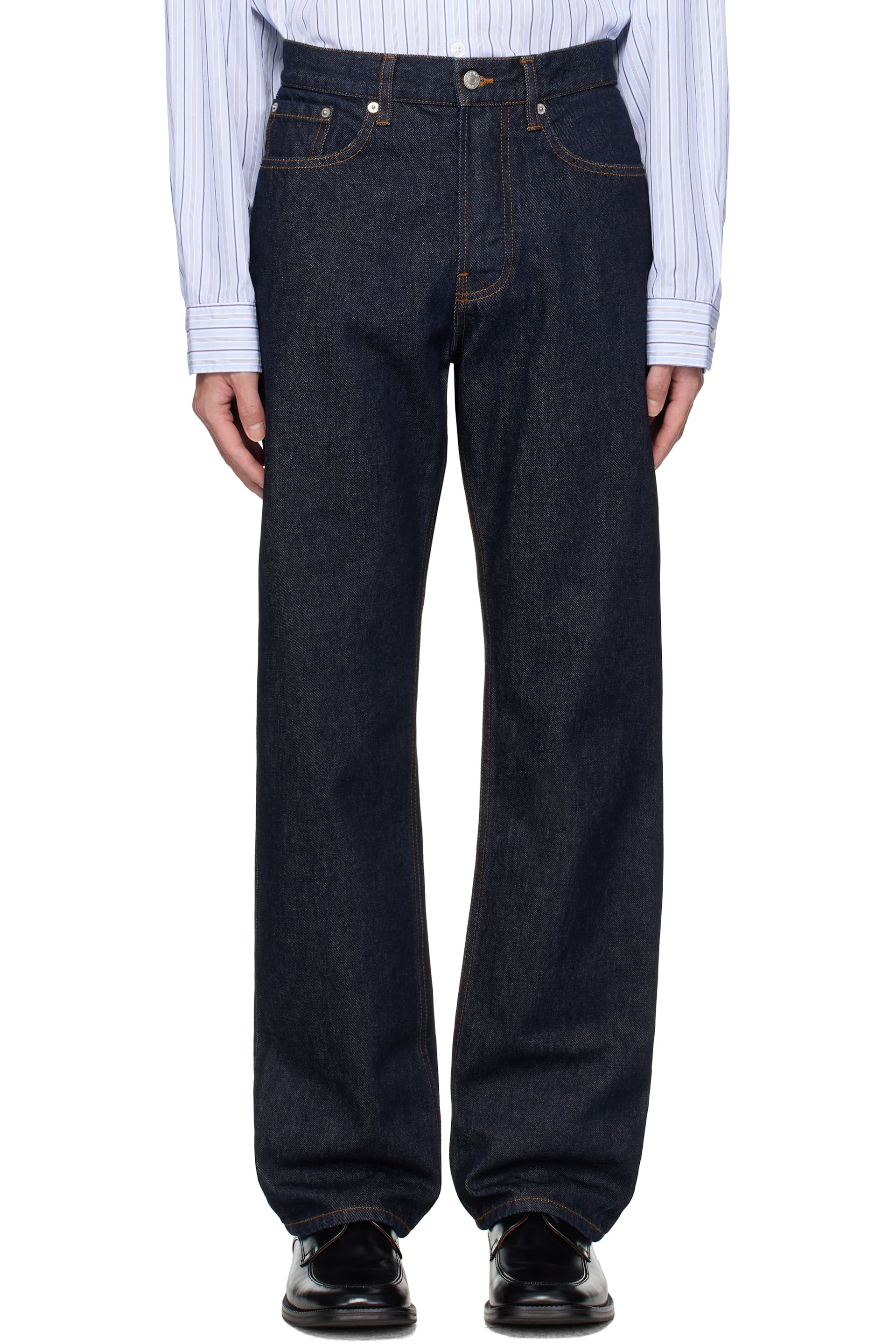 Dries Van Noten - Navy Five-Pocket Jeans