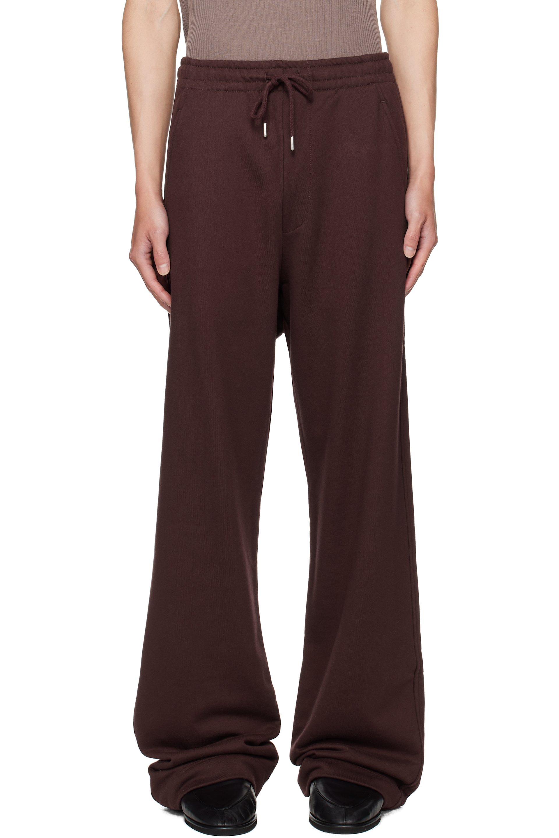 Dries Van Noten - Burgundy Drawstring Sweatpants