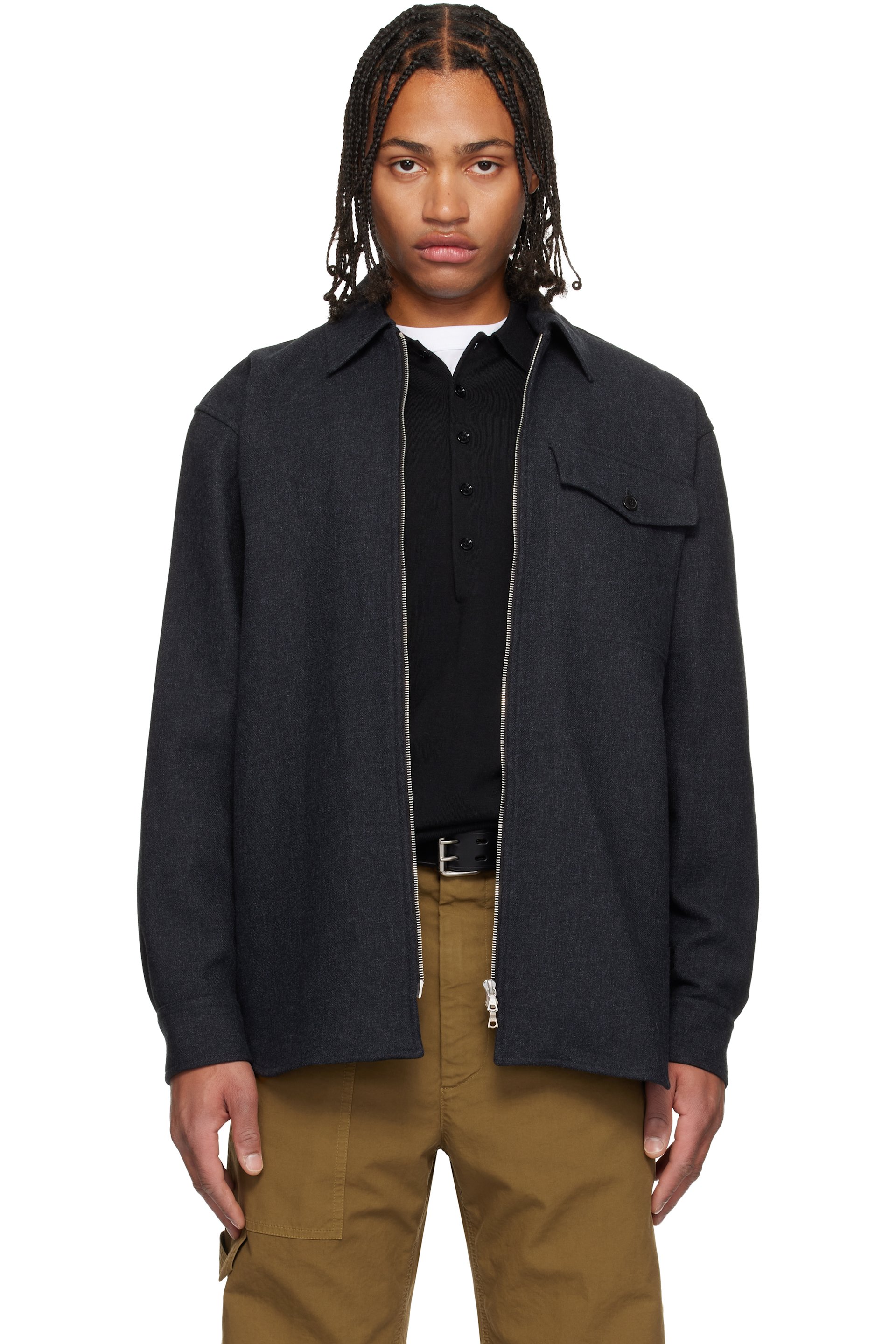 Dries Van Noten - Gray Cotton Jacket