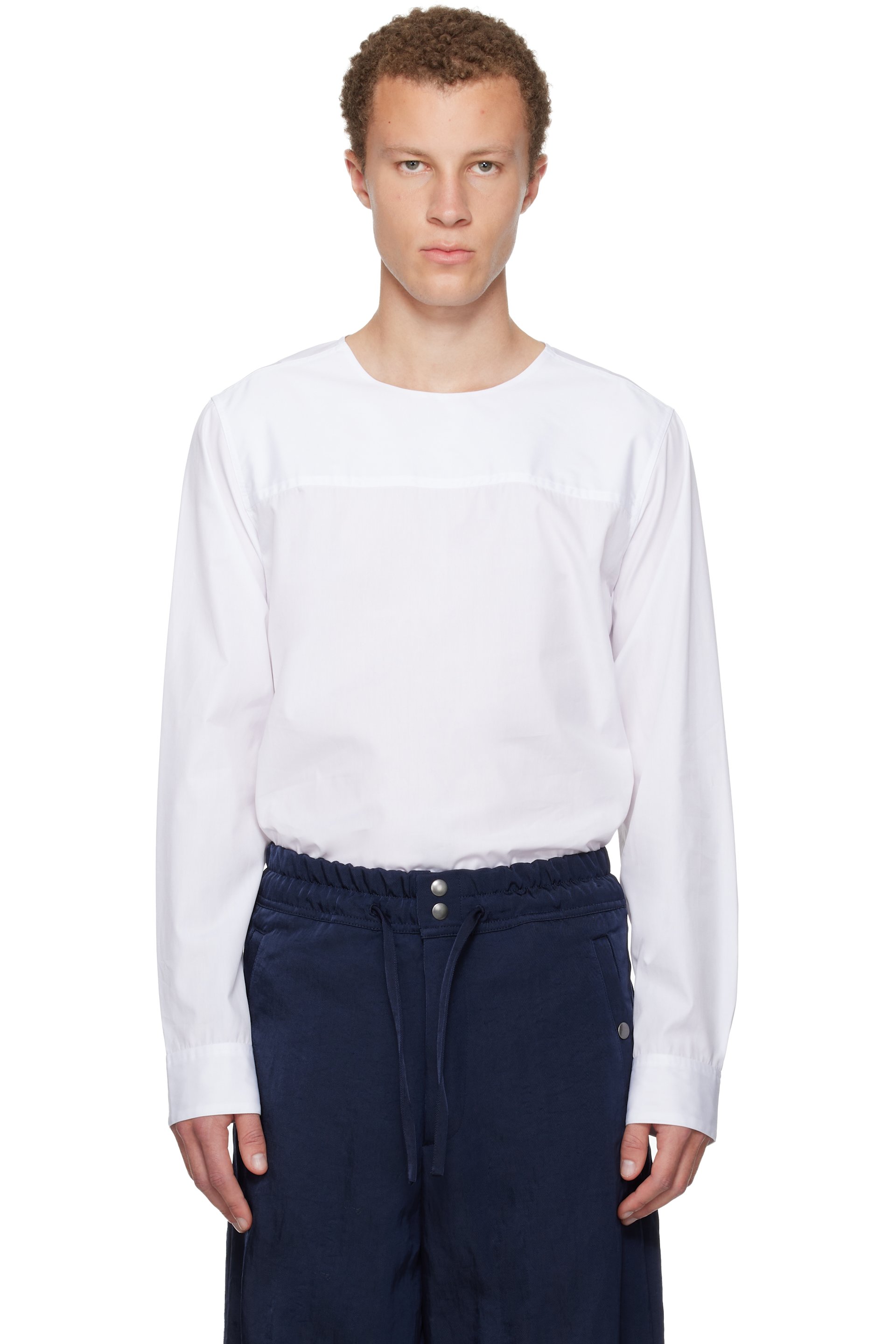 Dries Van Noten - White Paneled Shirt