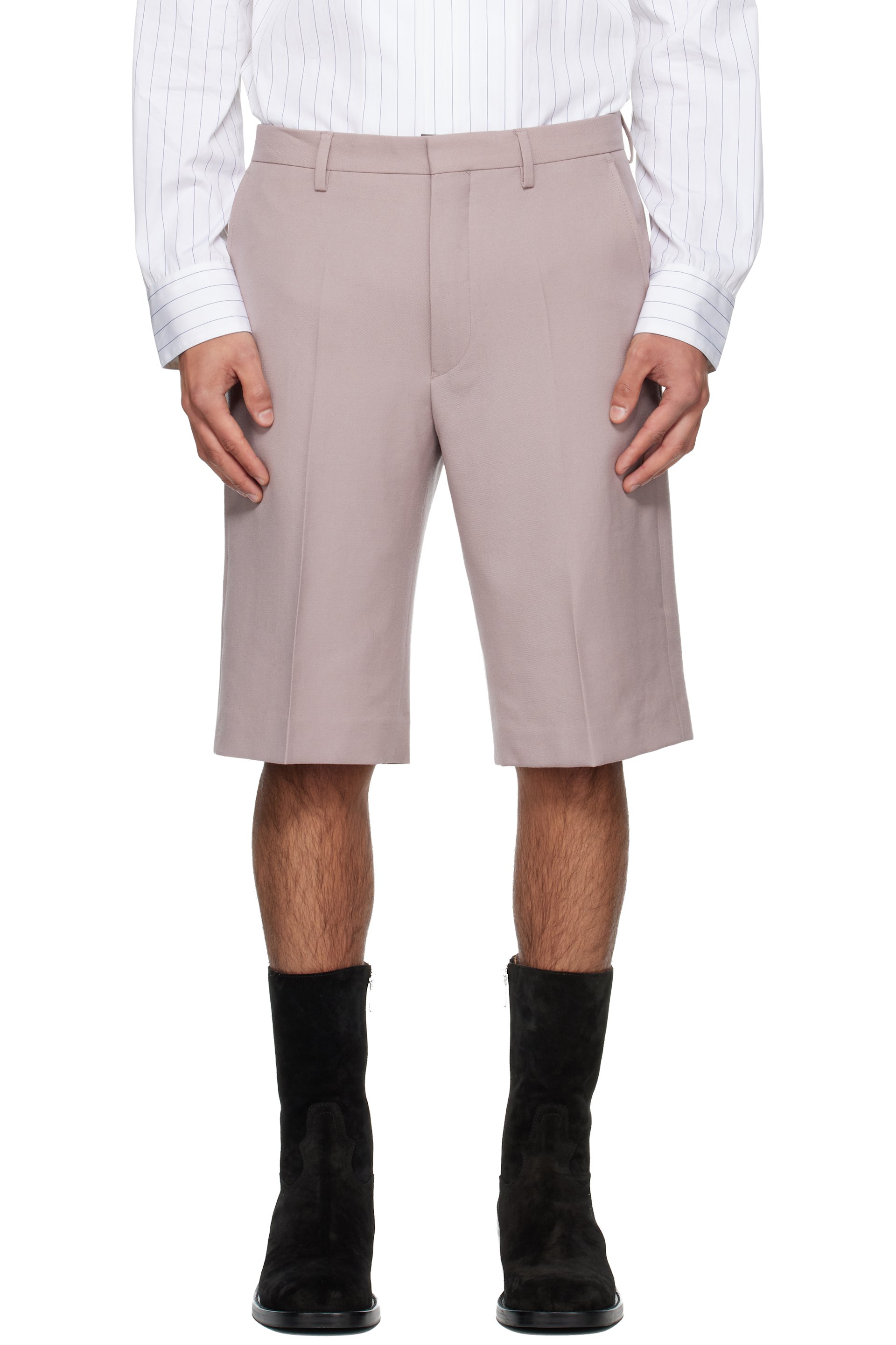 Dries Van Noten - Short rose en laine