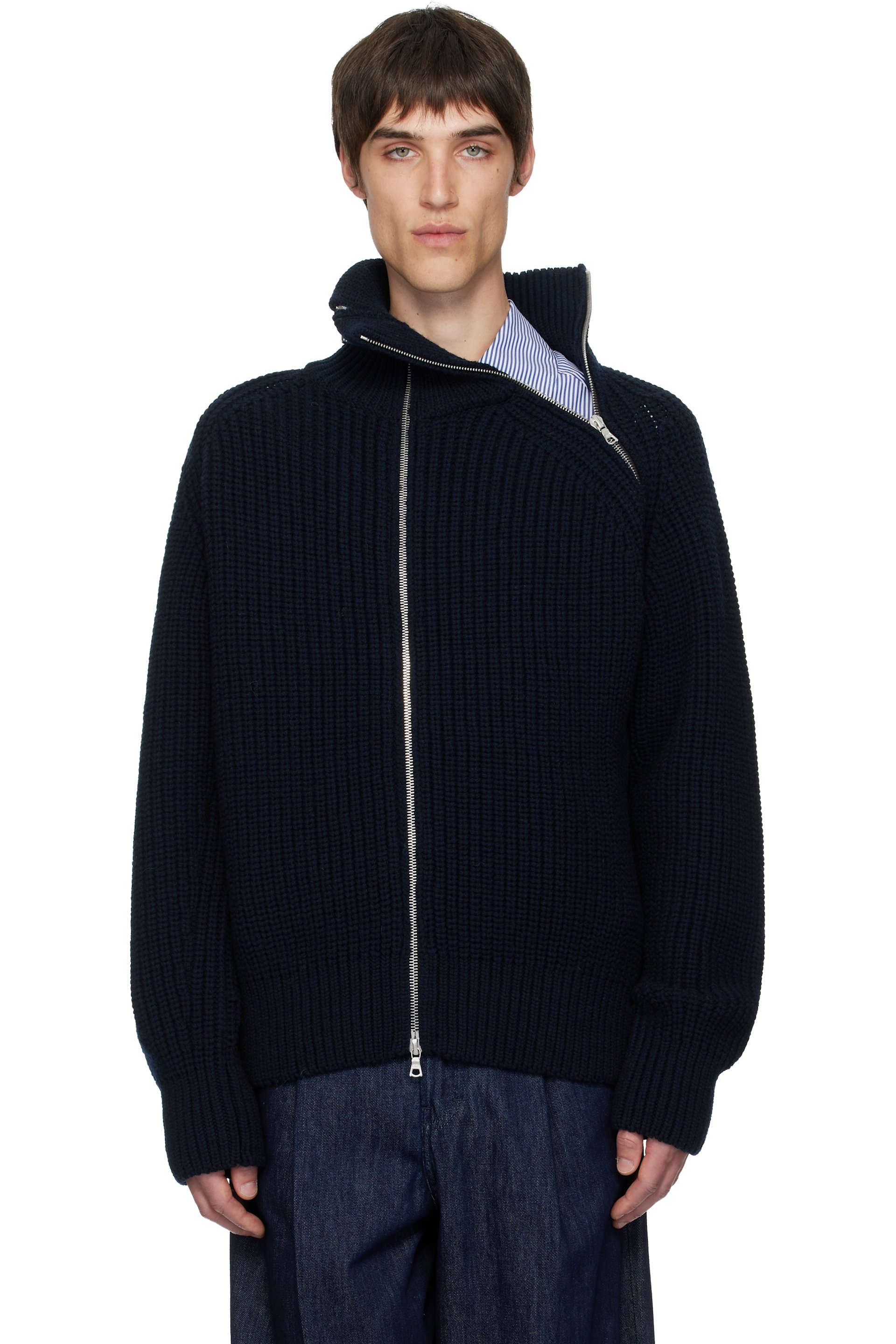 Dries Van Noten - Black Zipped Wool Jacket