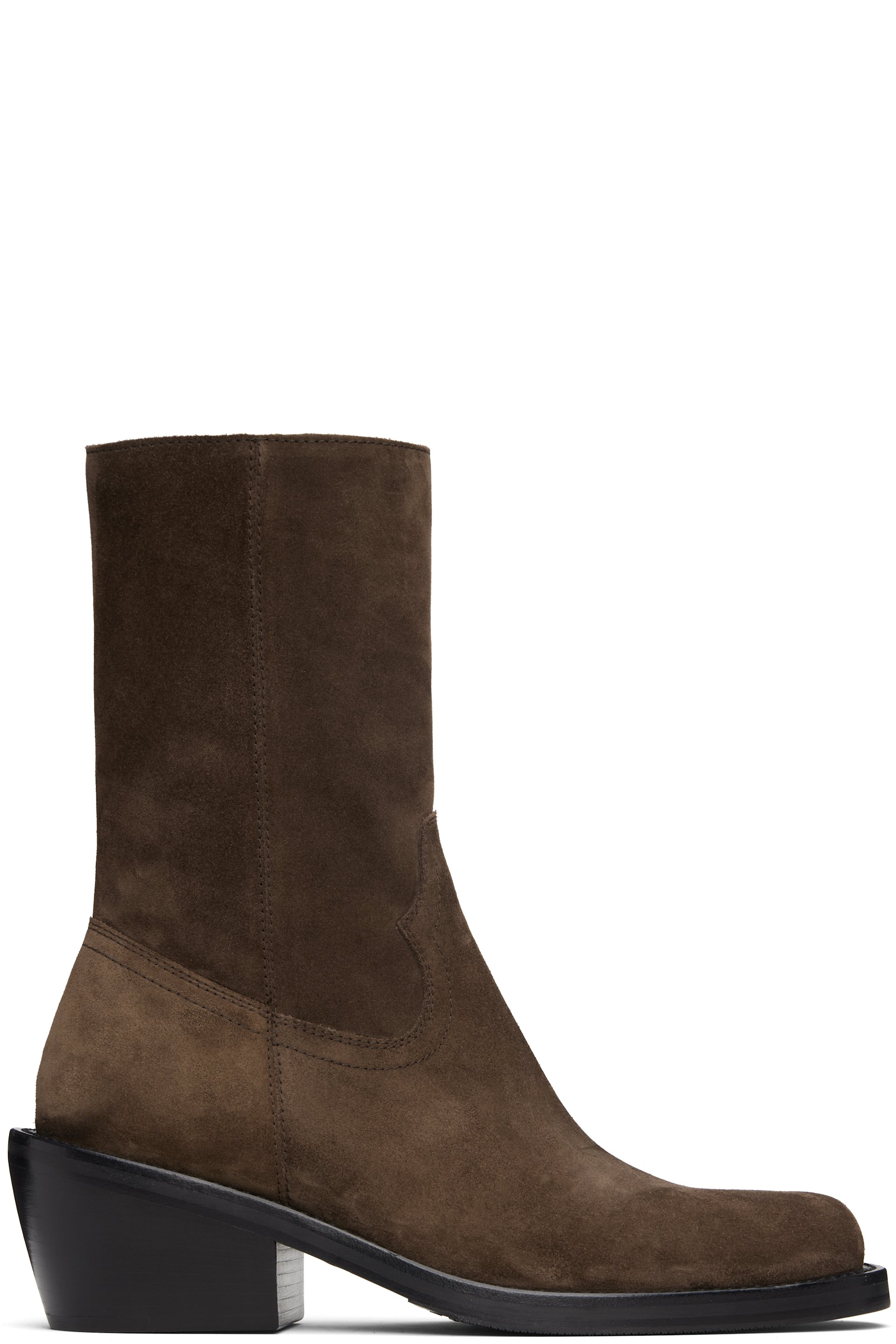 Dries Van Noten - Brown Zip Boots