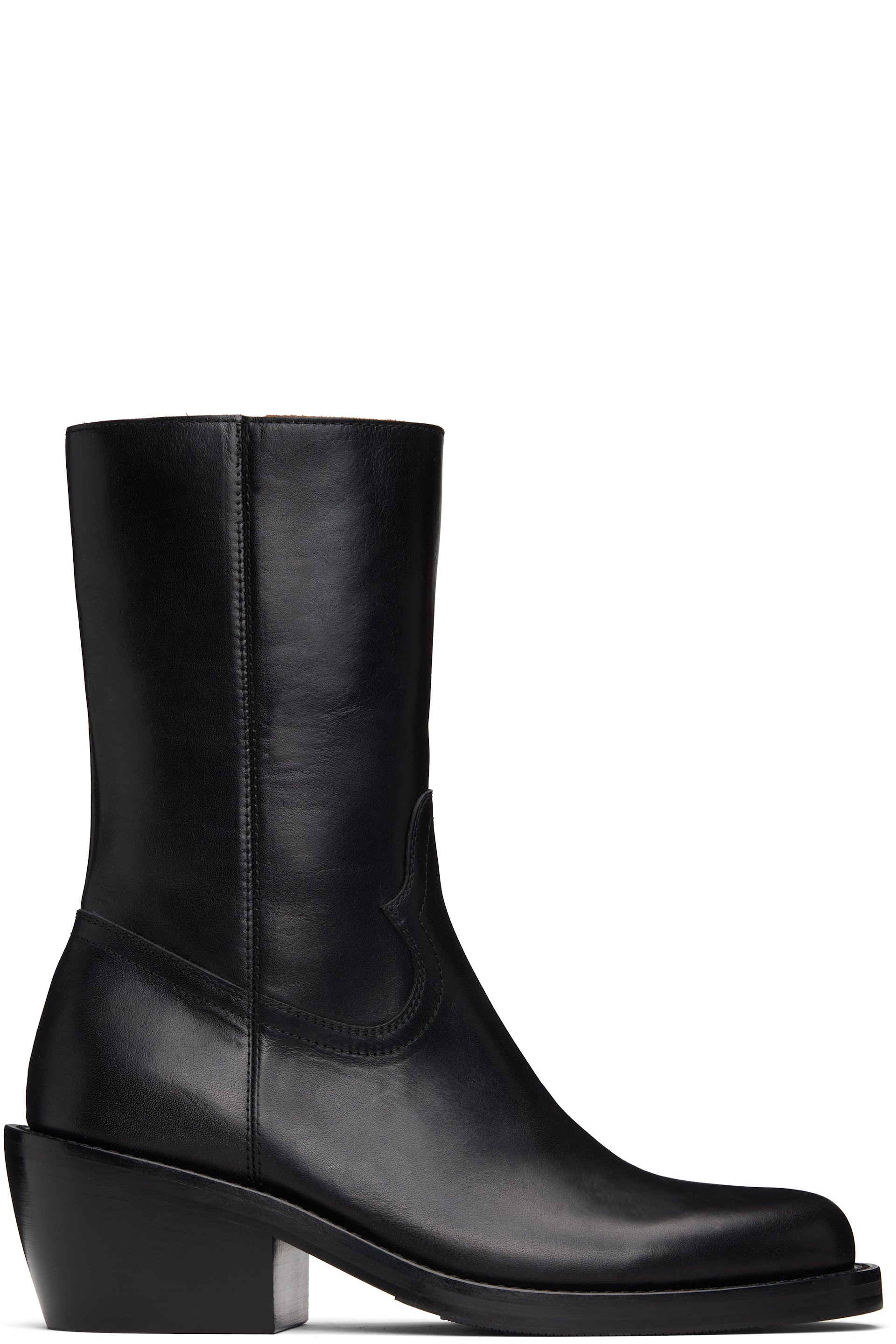 Dries Van Noten - Black Zip Boots