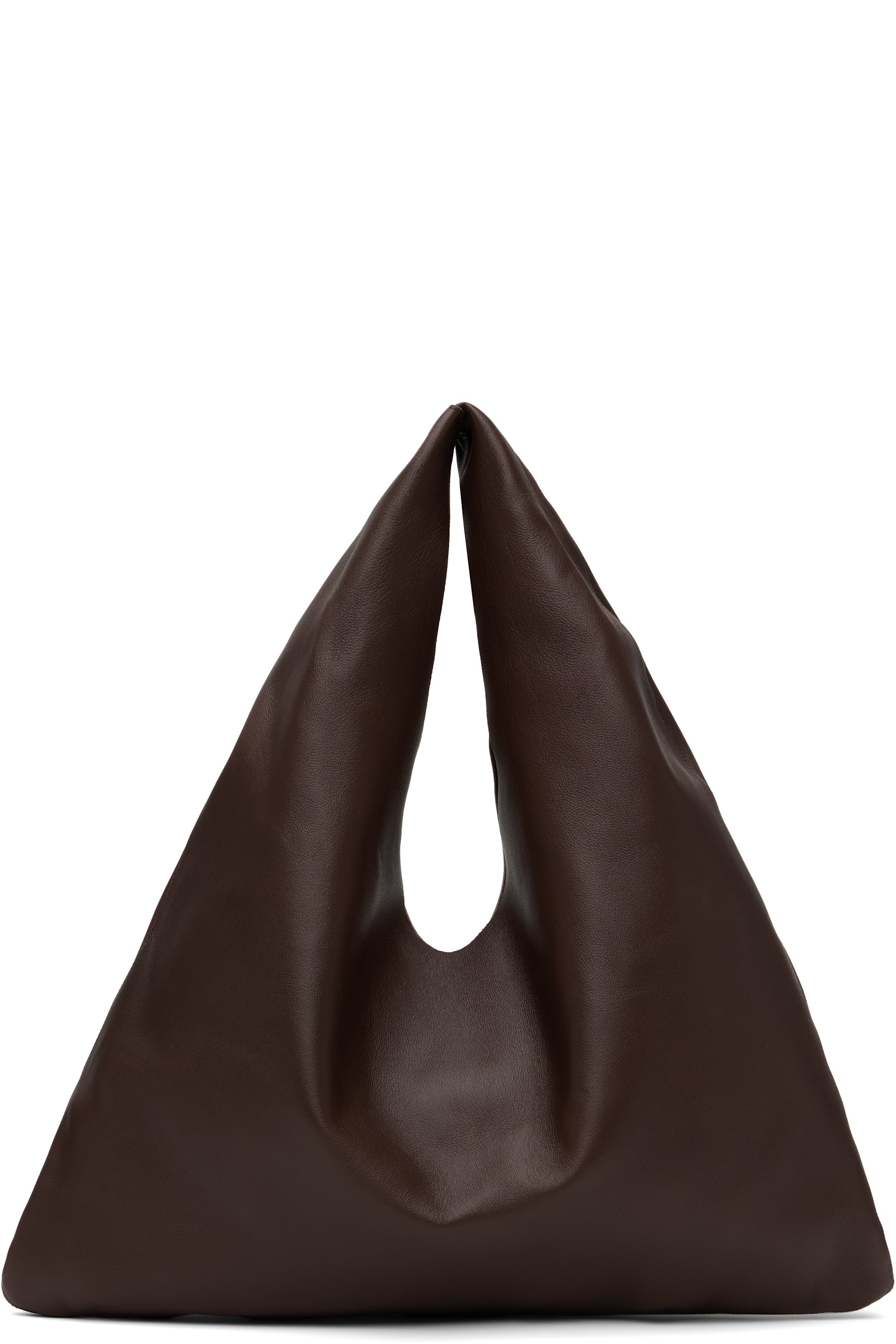 The Row - Petit cabas Bindle brun