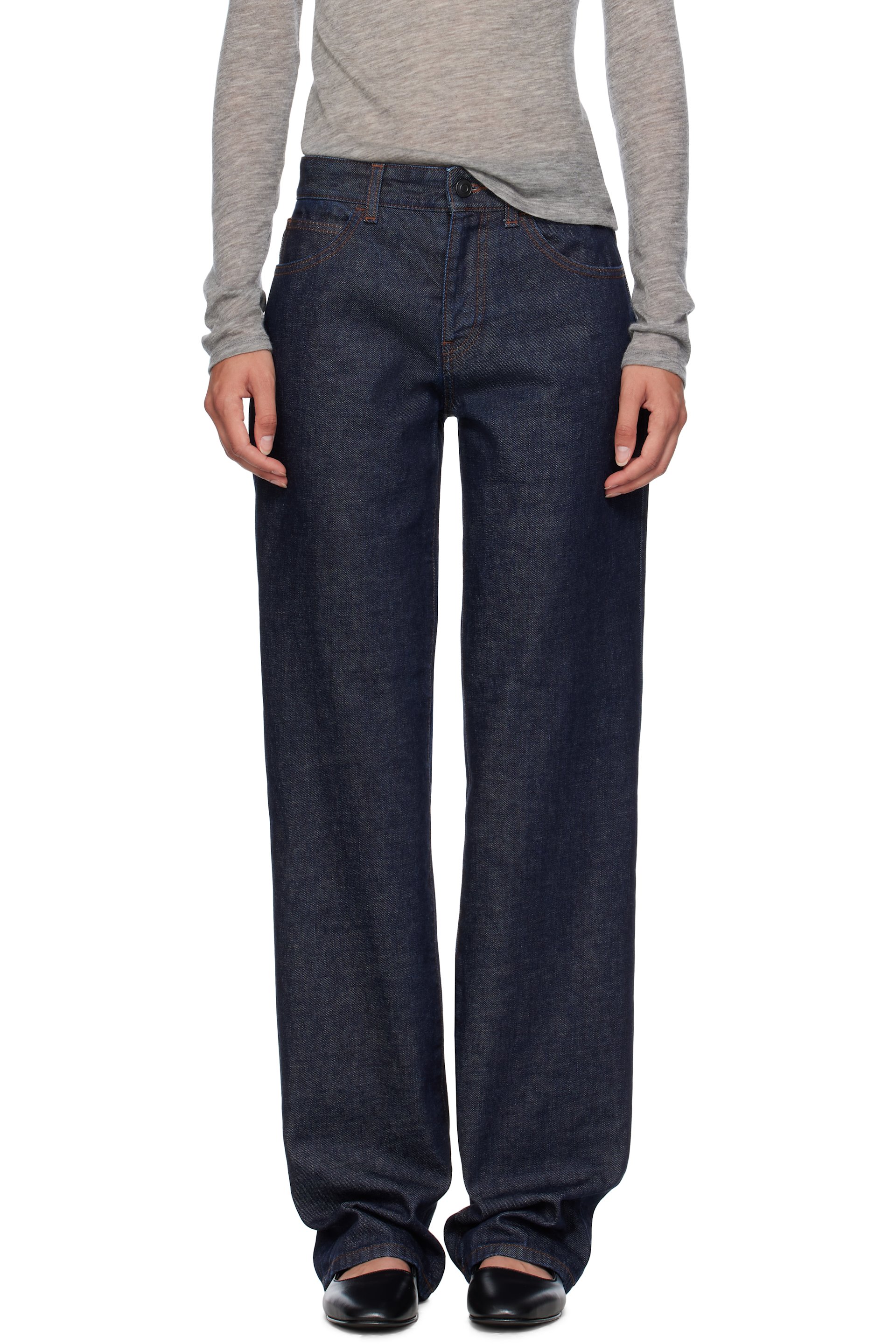 The Row - Navy Carlyl Jeans