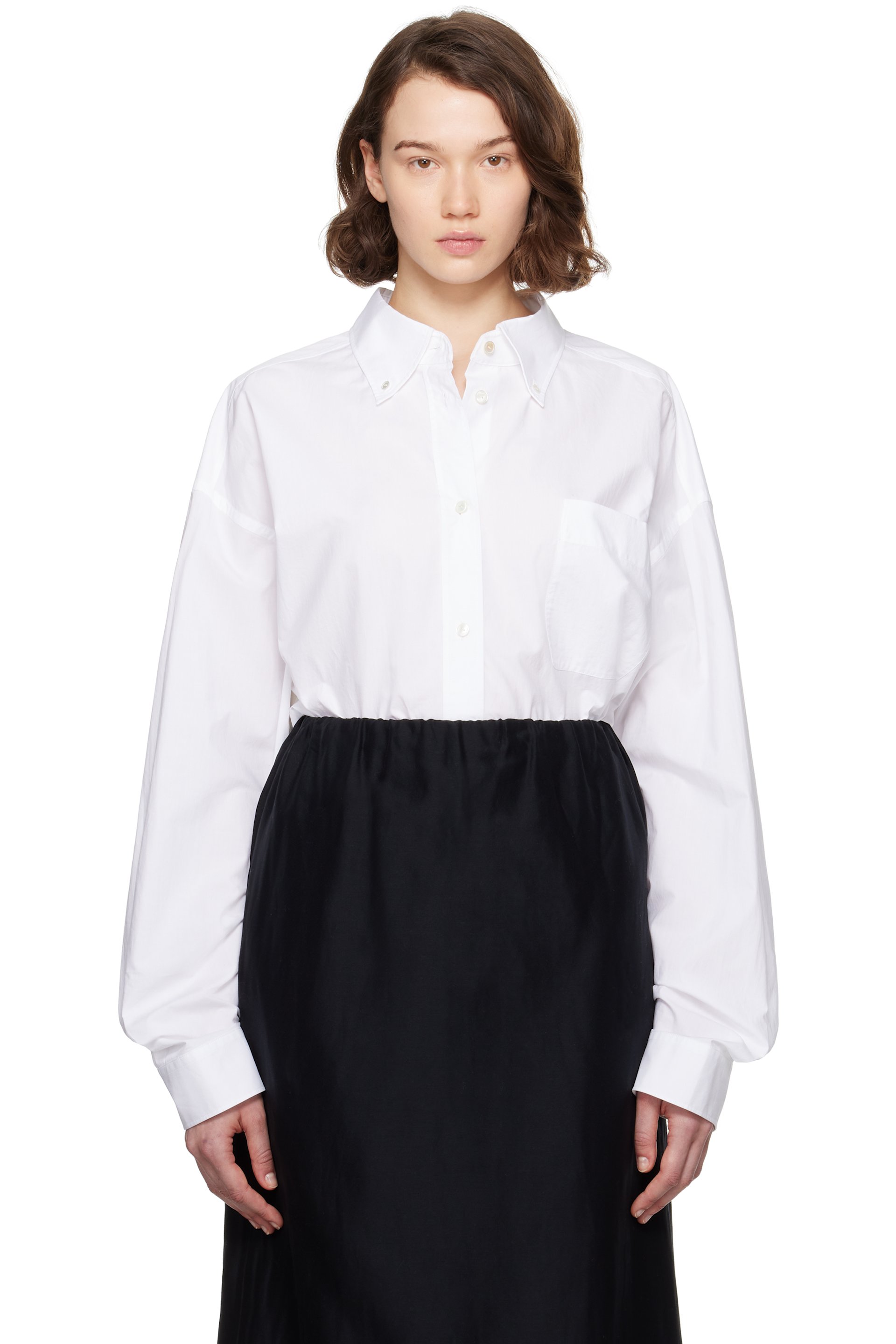 The Row - Chemise Victoria blanche