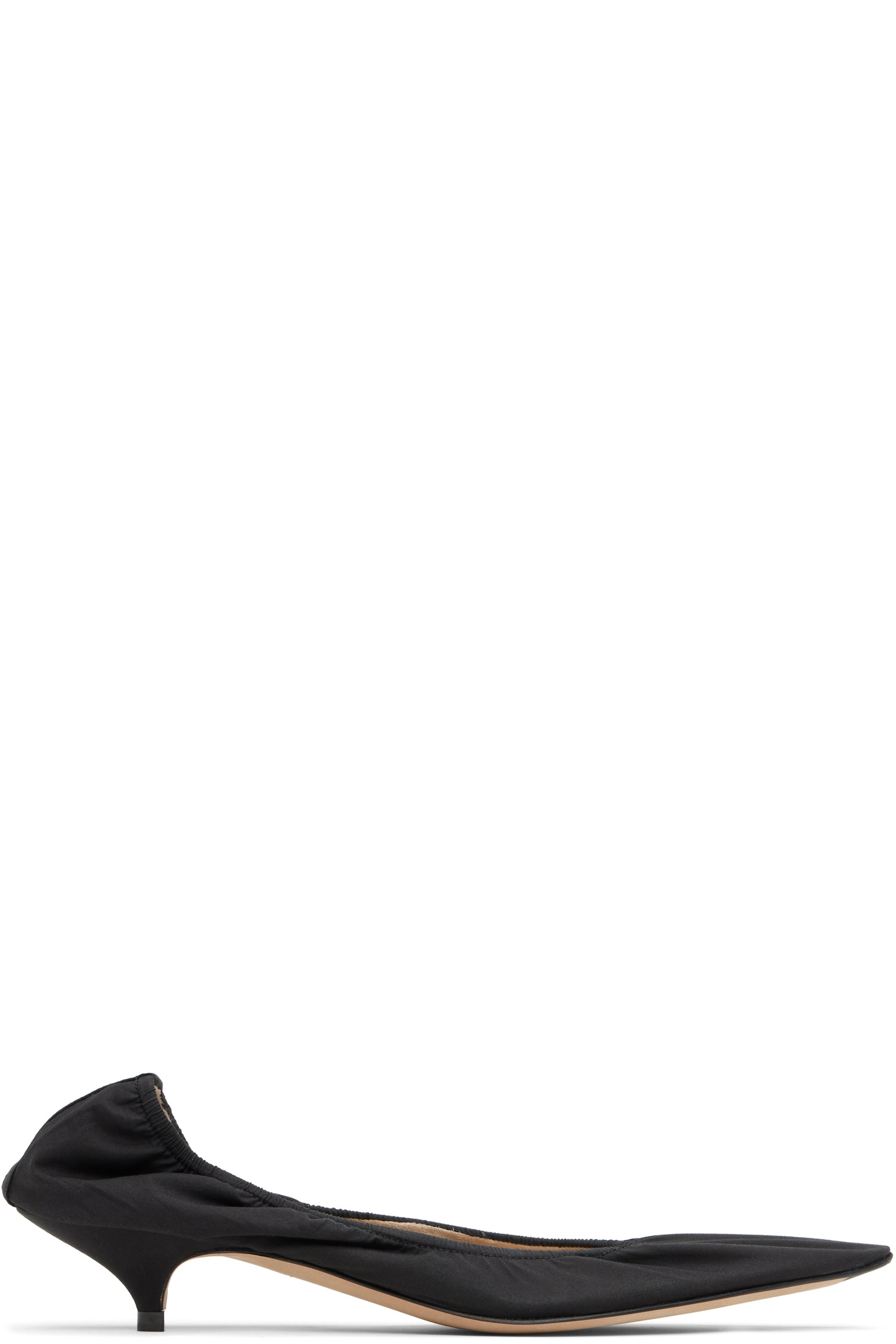 The Row - Black Liisa Kitten Heels
