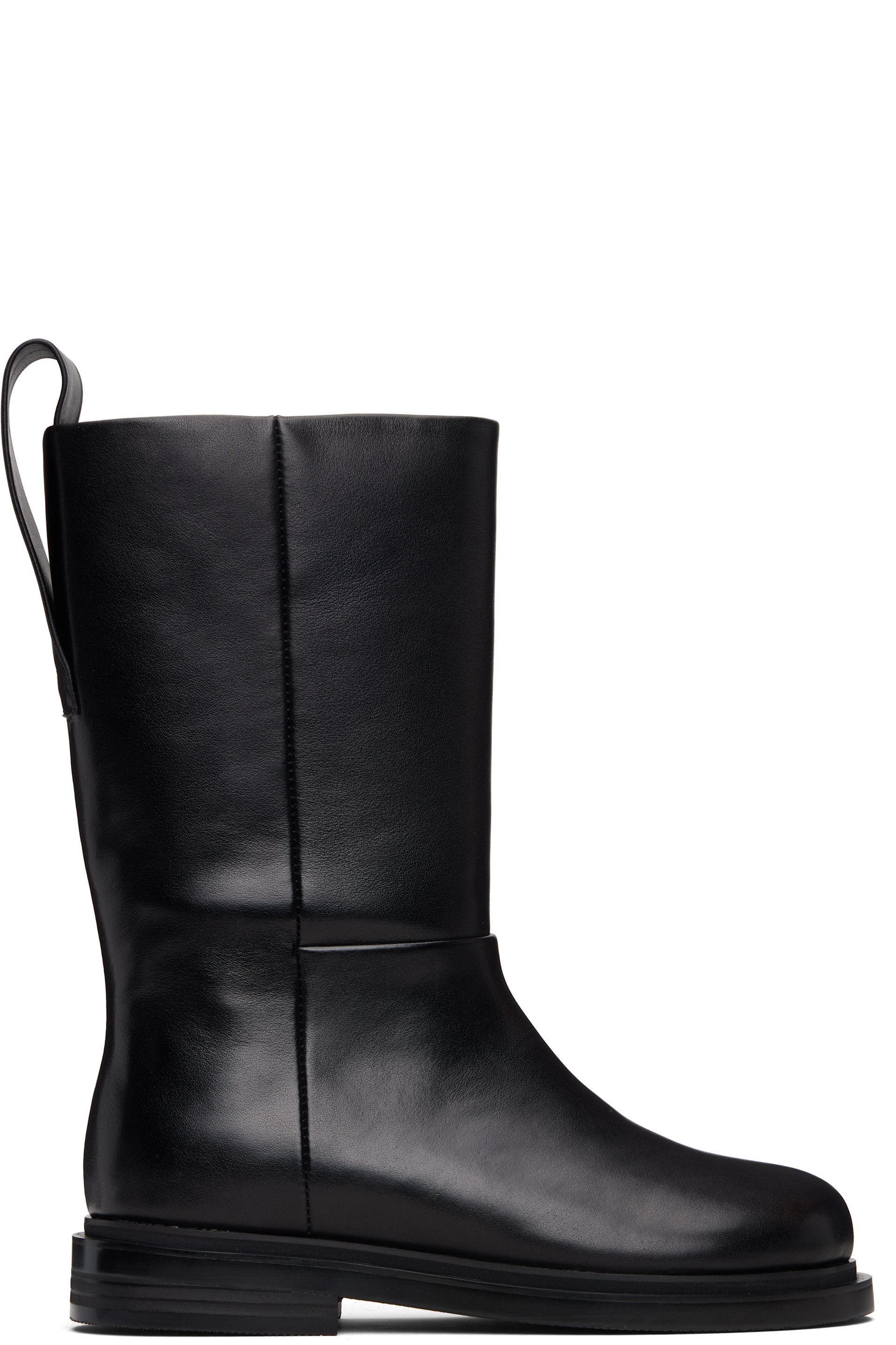 Epingler - Bottes hauteur mi-mollet Angt noires