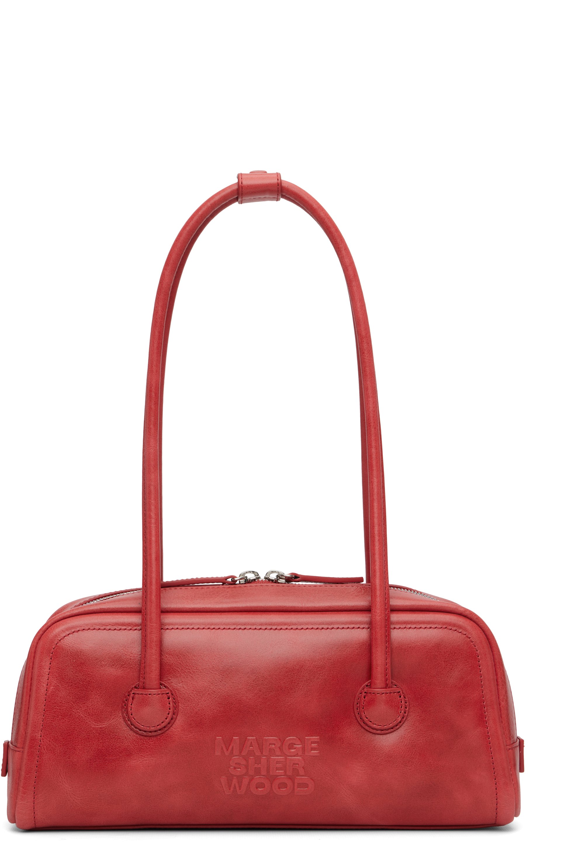 MARGESHERWOOD - Sac horizontal souple Boston rouge