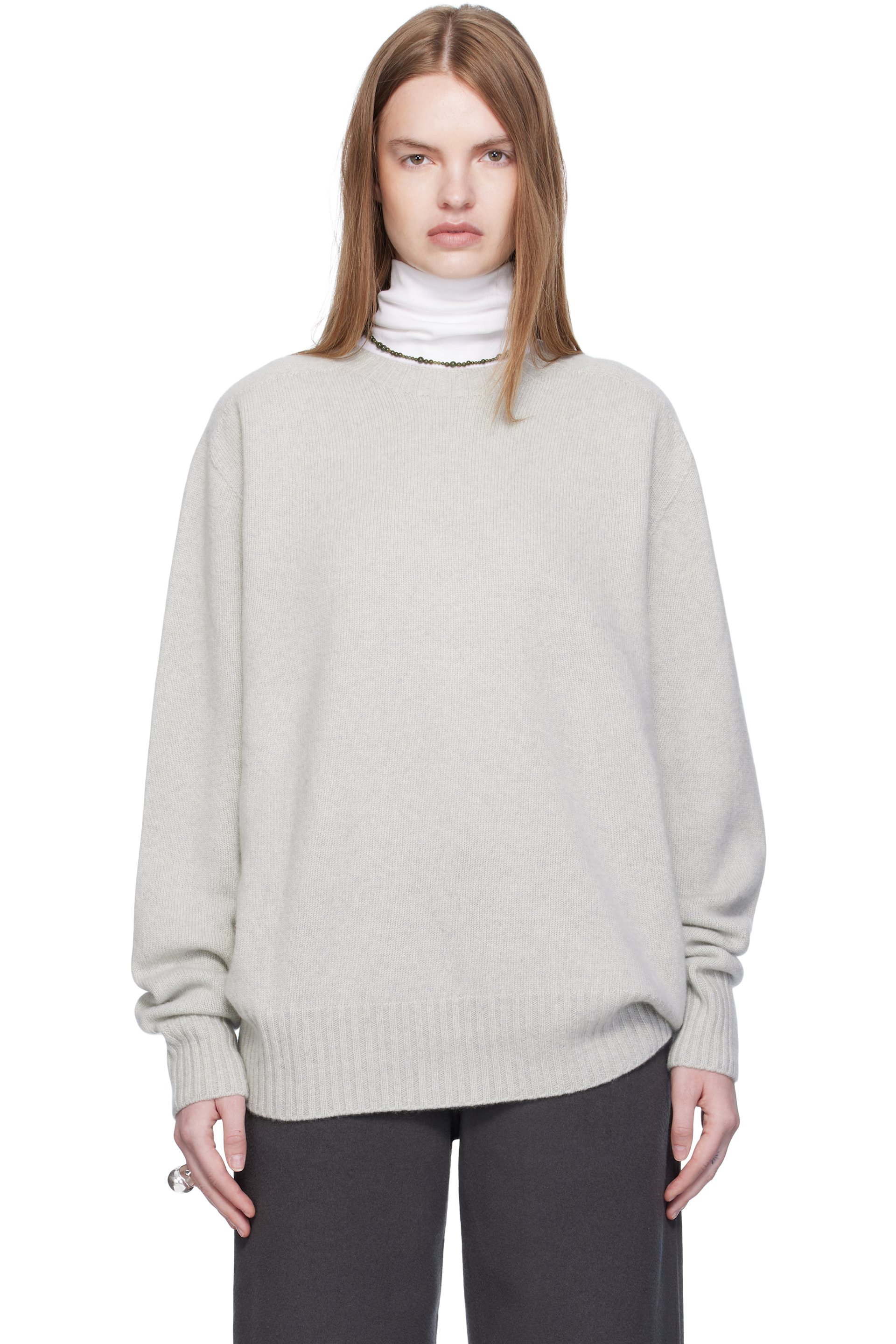Arch The - Pull décontracté gris en cachemire
