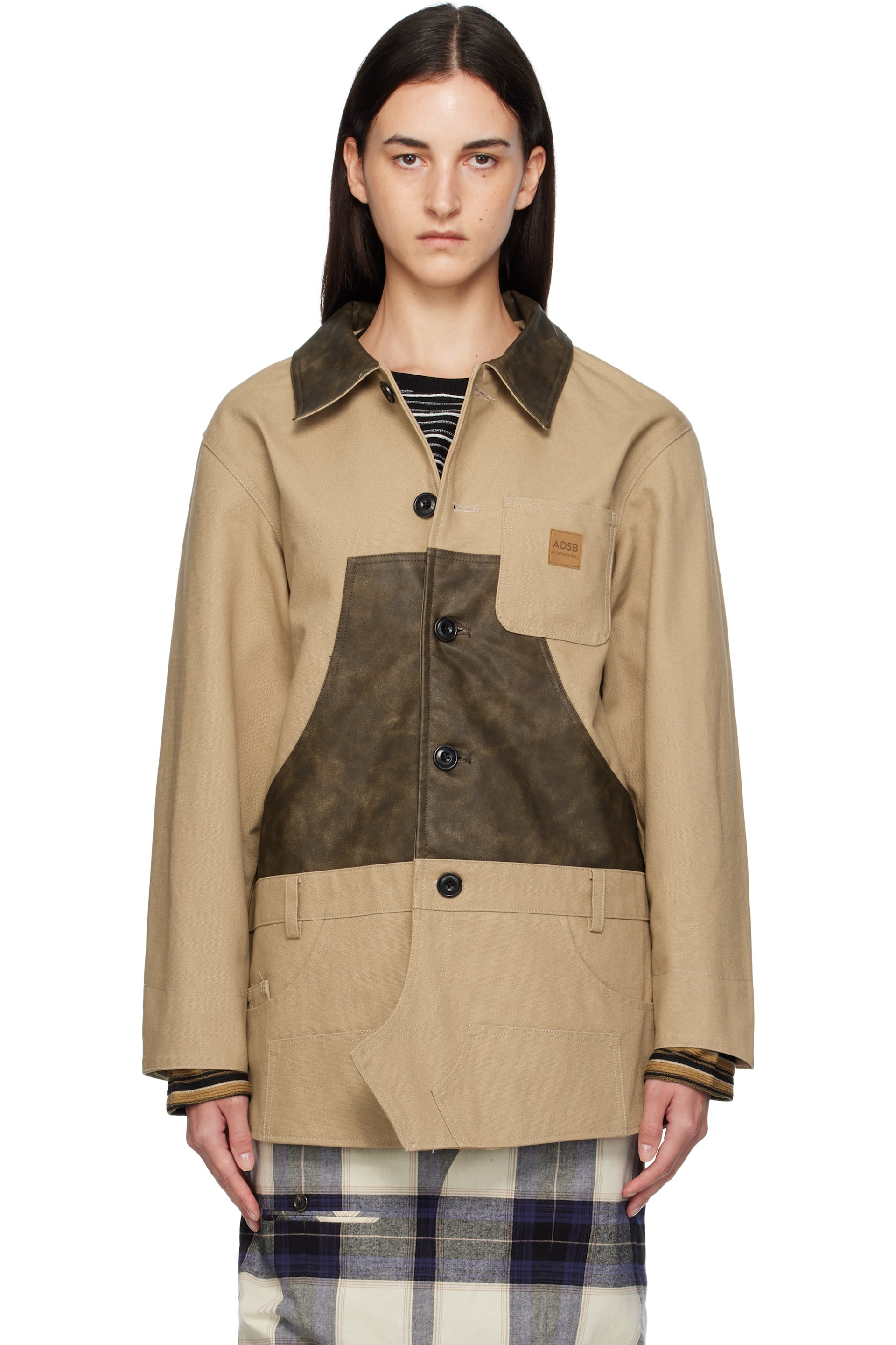 Andersson Bell - Beige Carpenter Shorts Inserted Coat