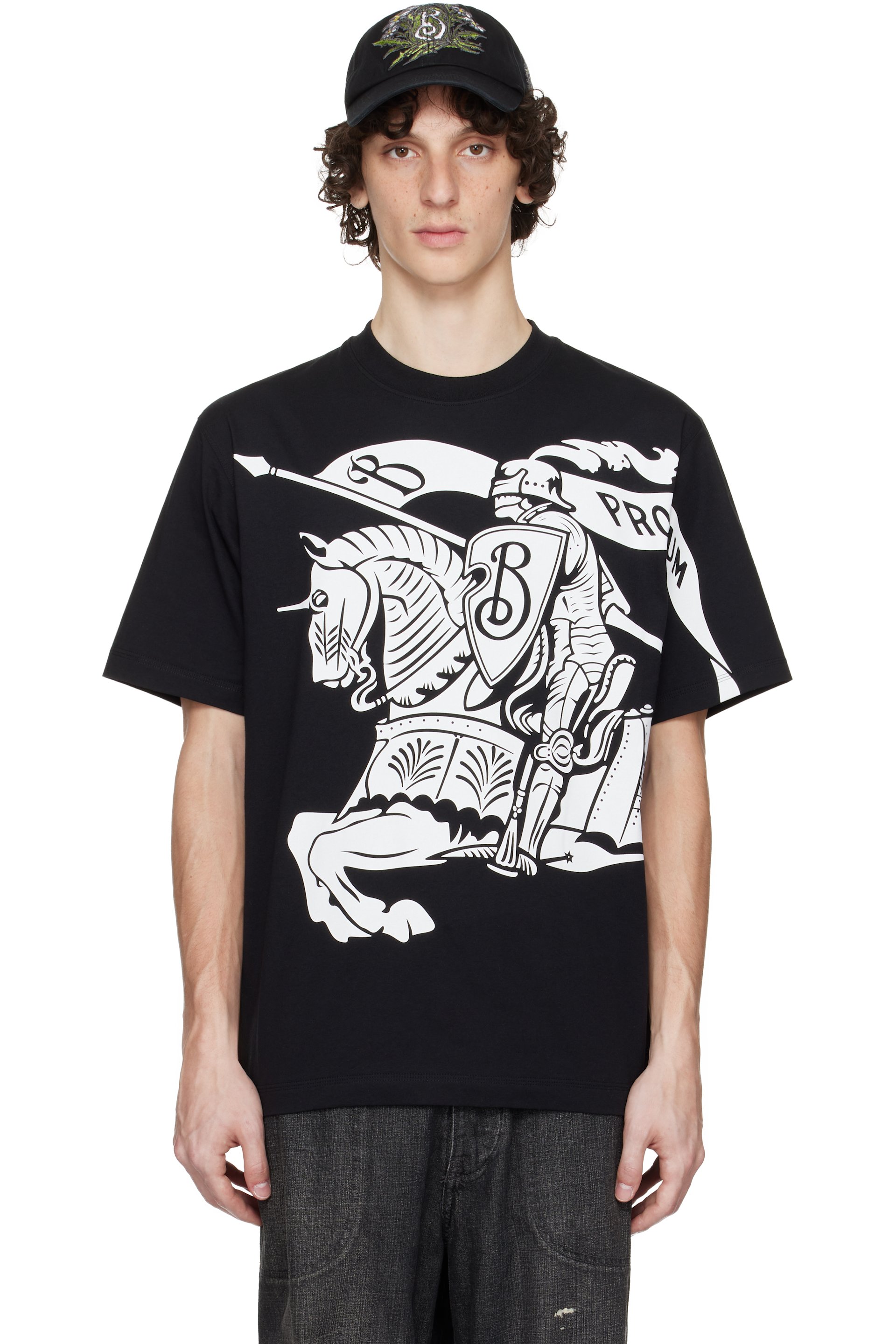 Burberry - Black EKD Cotton T-shirt