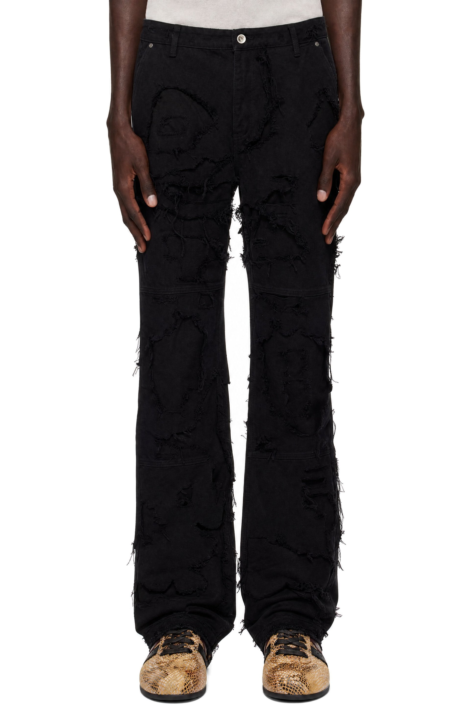 Who Decides War - Black Unearthed Jeans