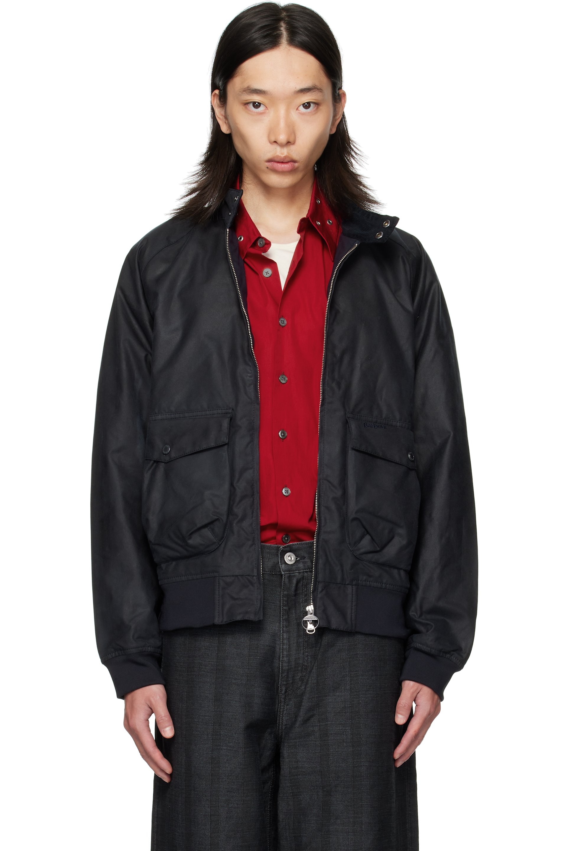 Barbour - 海军蓝 Modern Royston Waxed 夹克