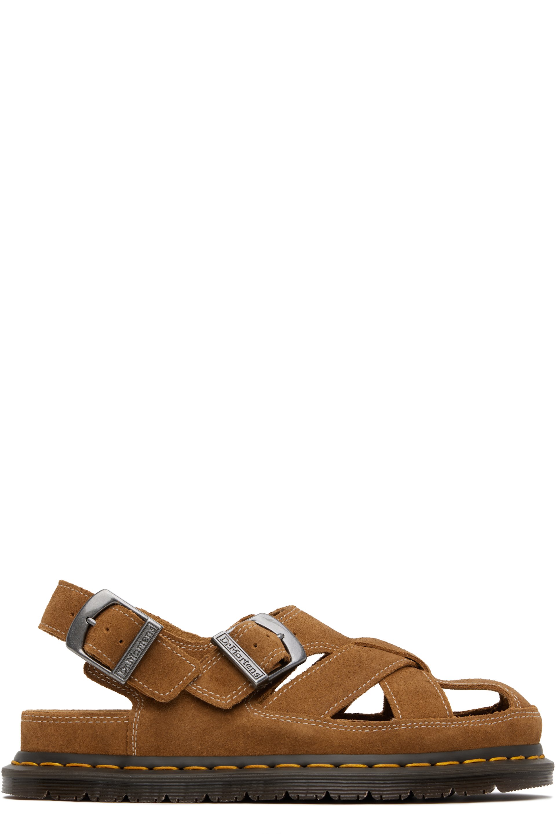 Dr. Martens - Sandales style pêcheur Archive brun clair en suède