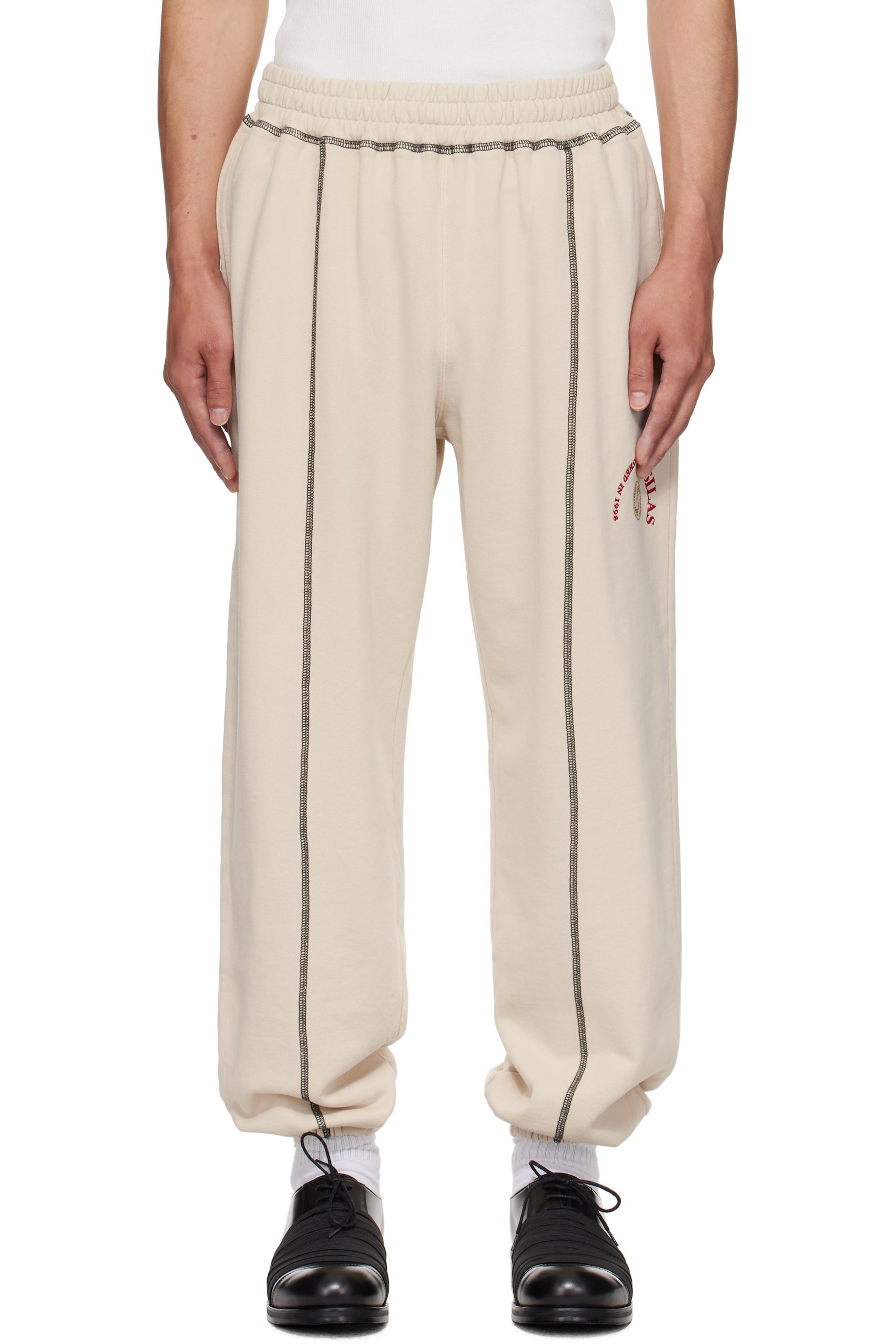 Silas - Off-White Embroidered-Logo Sweatpants