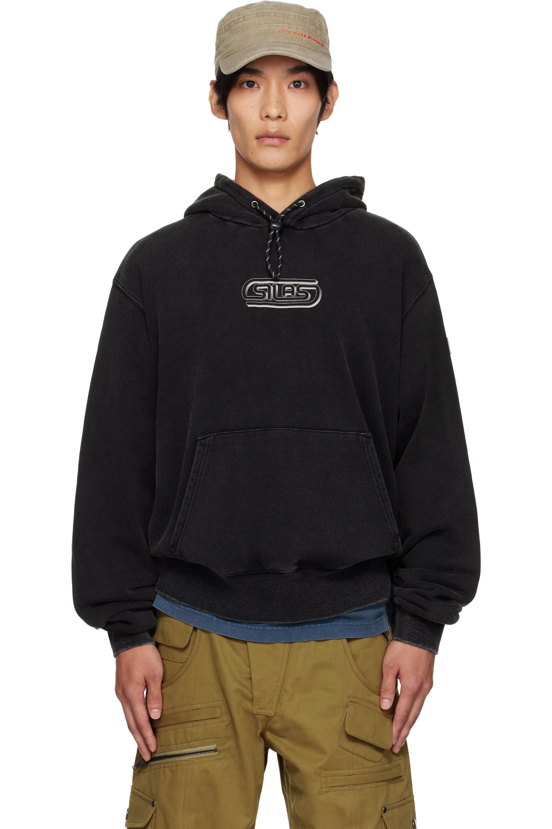 Silas - Black 'Big Silas' Drawstring Sweat Hoodie