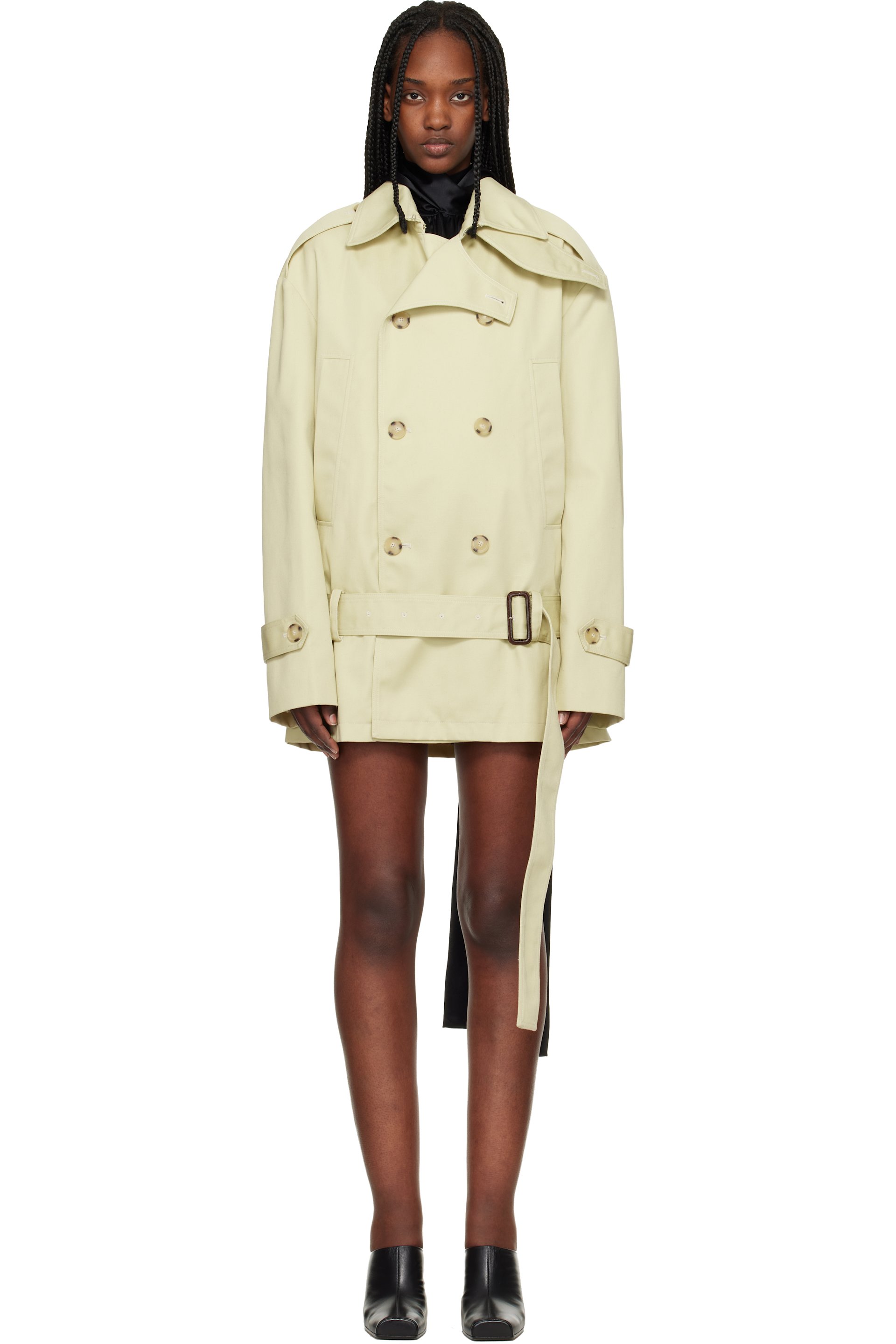 Commission - Trench écourté Hunter beige