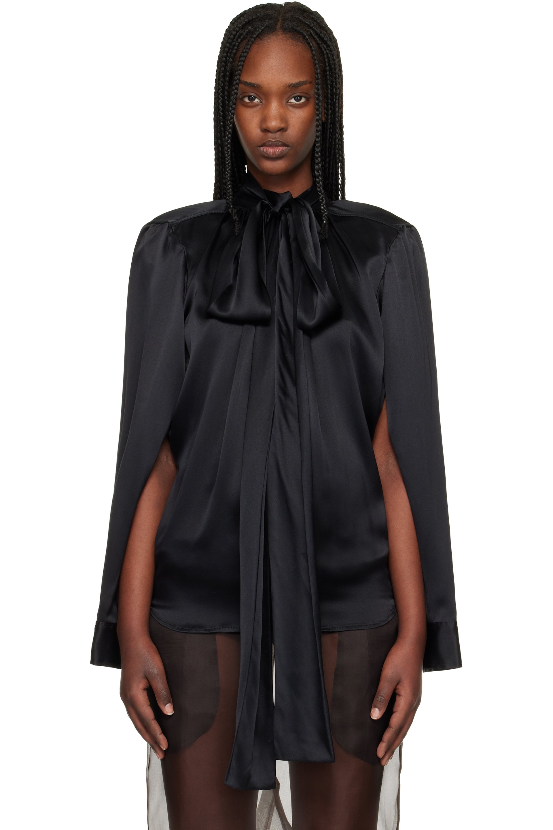 Commission - Black Double Blouse