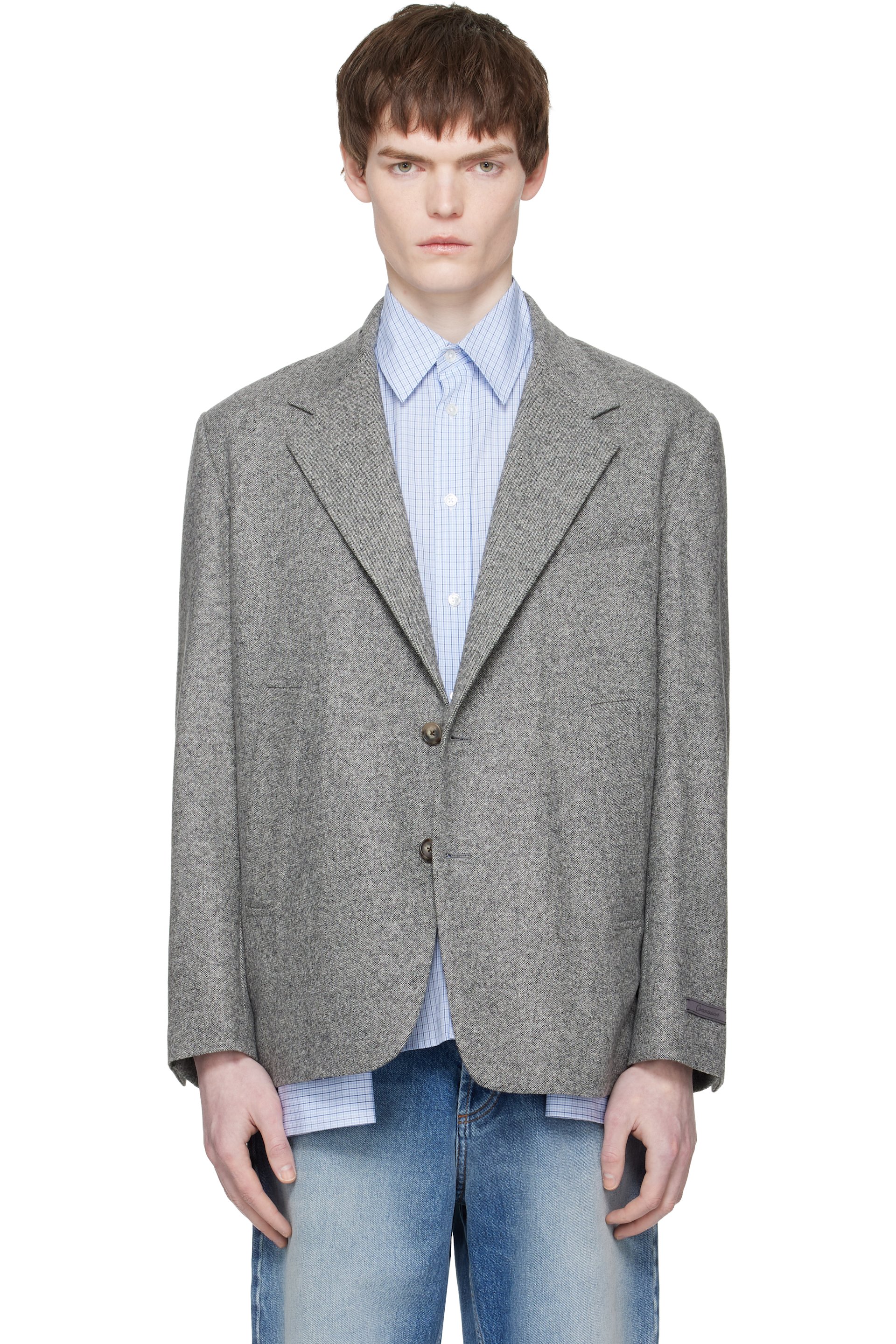 Commission - Gray Varsity Blazer