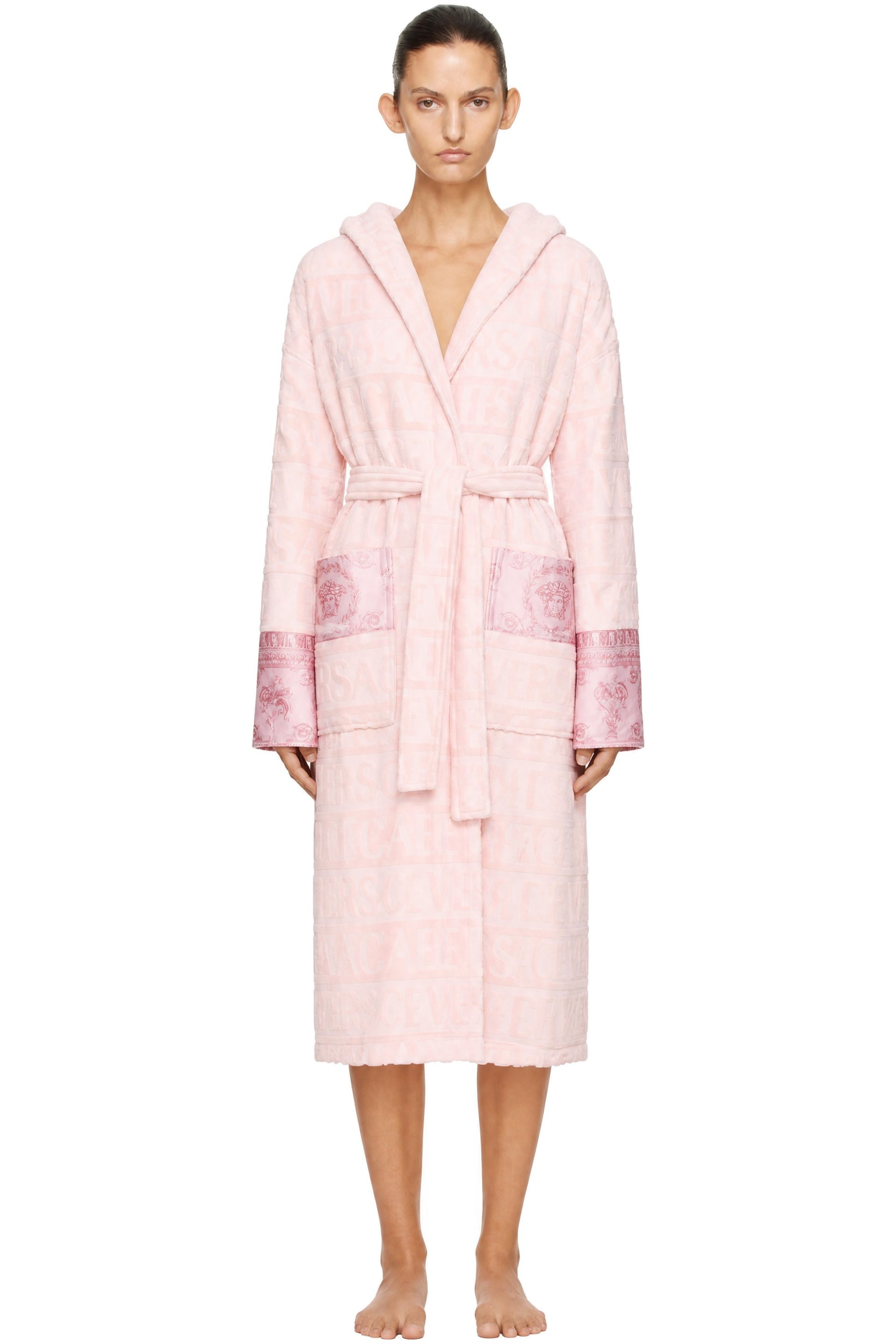 Versace - Pink 'I Heart Baroque' Bathrobe