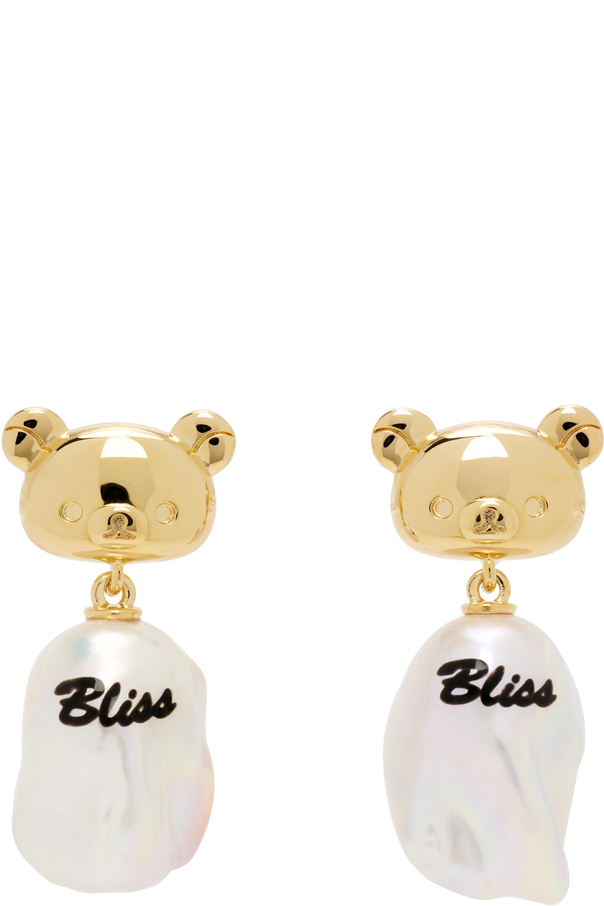 Jiwinaia - Boucles d'oreilles Bliss à perle baroque édition Rilakkuma