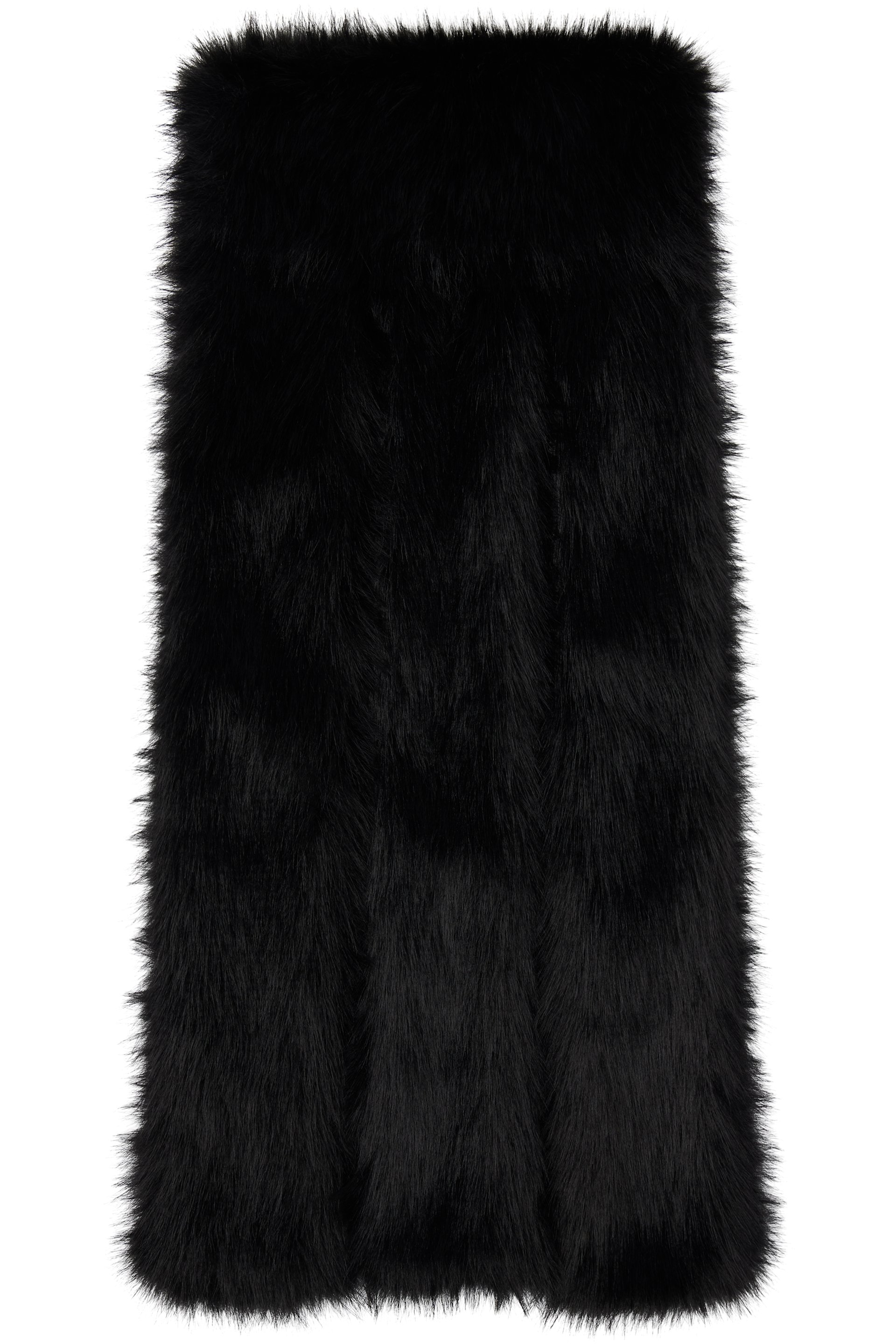 Simone Rocha - ブラック Triple Slit フェイクファー ストール