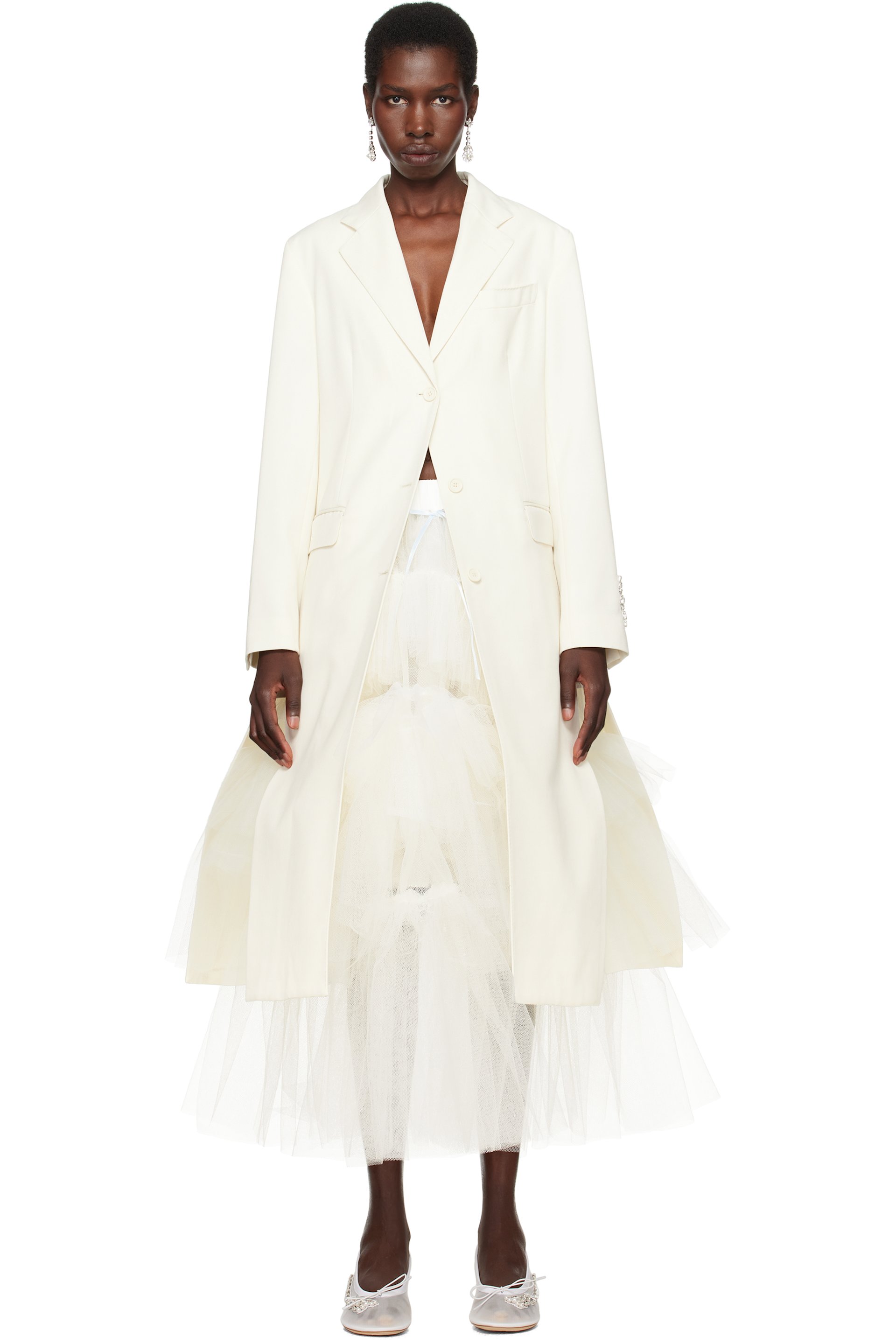 Simone Rocha - Manteau à découpes et à boucles exclusif à SSENSE - Mariage