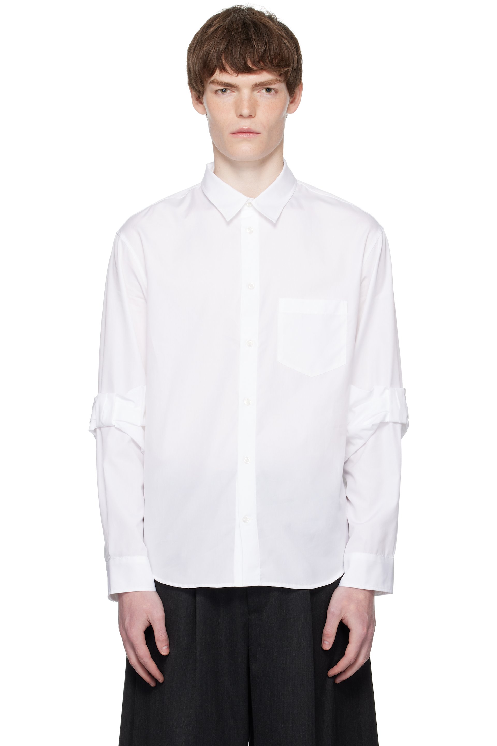 Simone Rocha - Chemise blanche à boucles