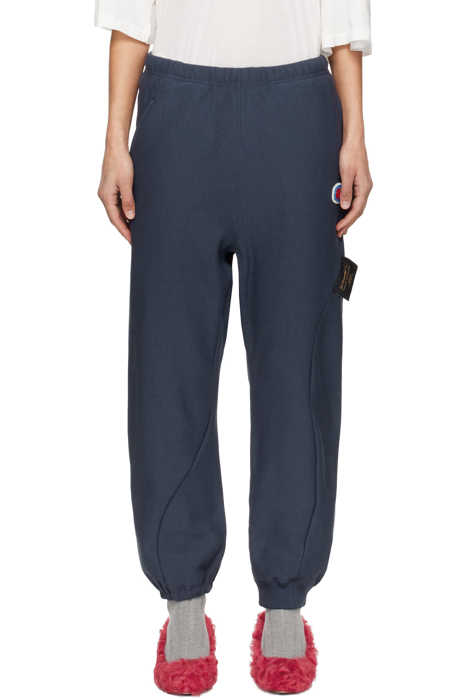 UNDERCOVER - Pantalon de survêtement UC2E1502-1 bleu marine édition Champion