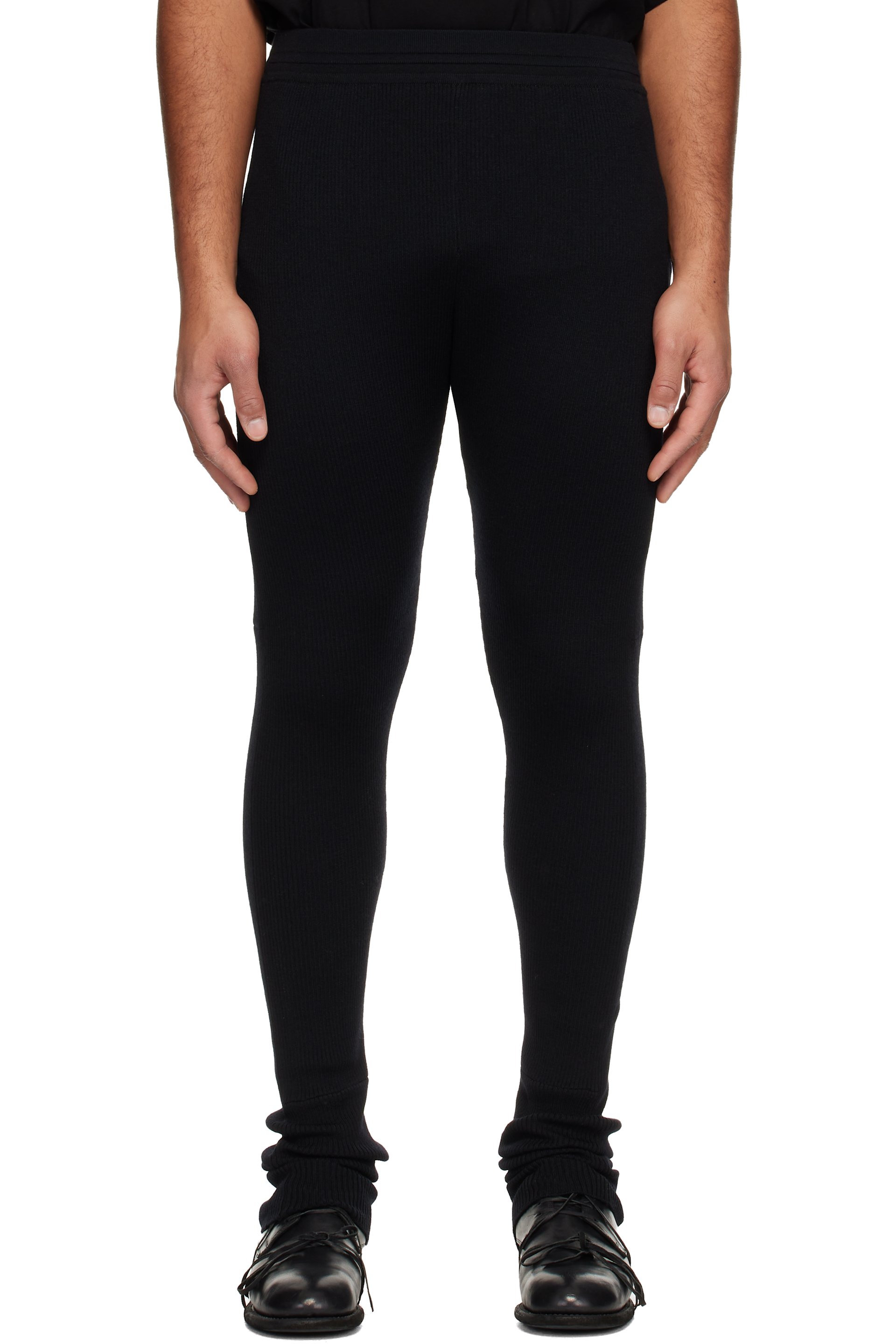 Julius - Black Wool Lounge Pants