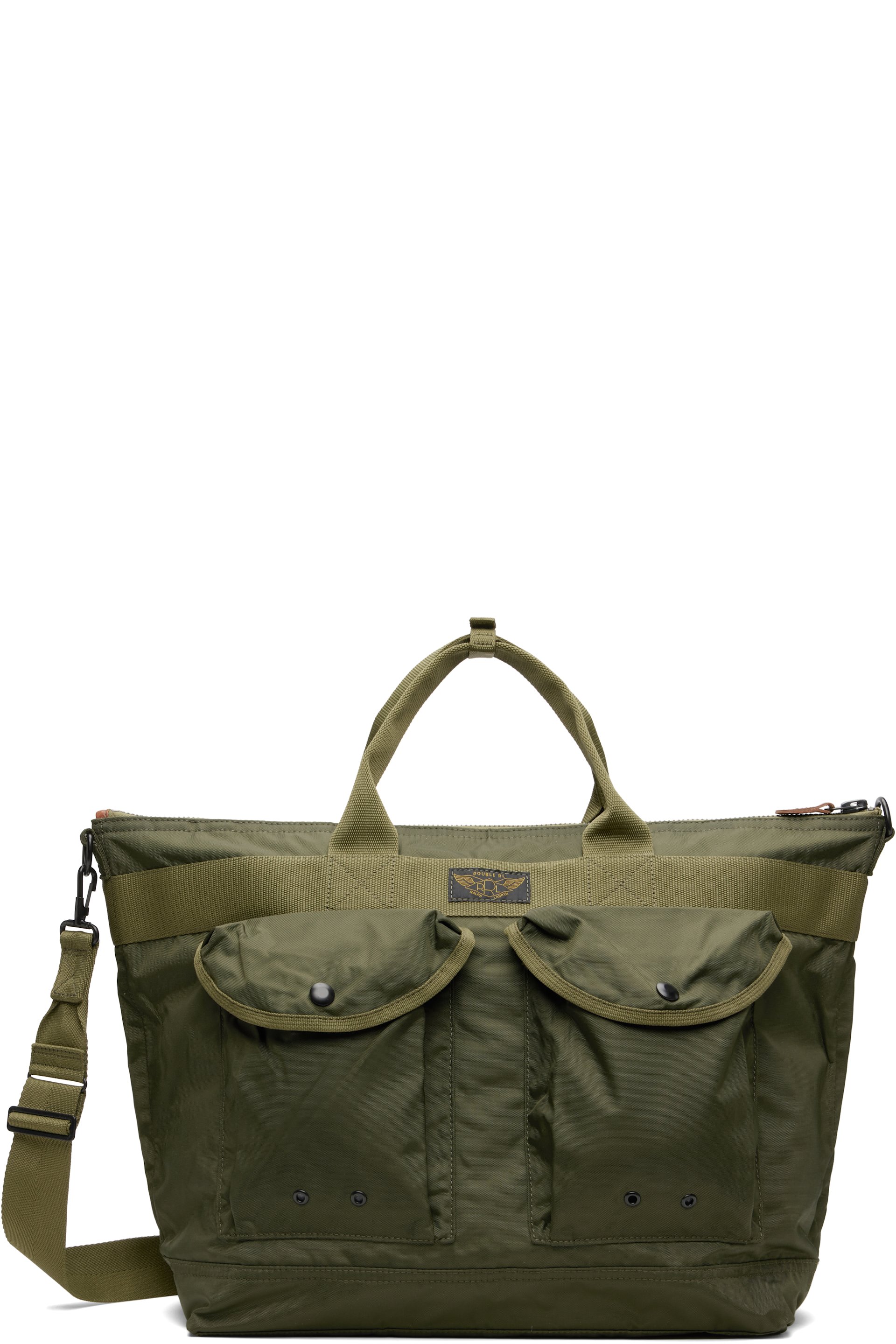 RRL - Cabas messager utilitaire kaki en nylon