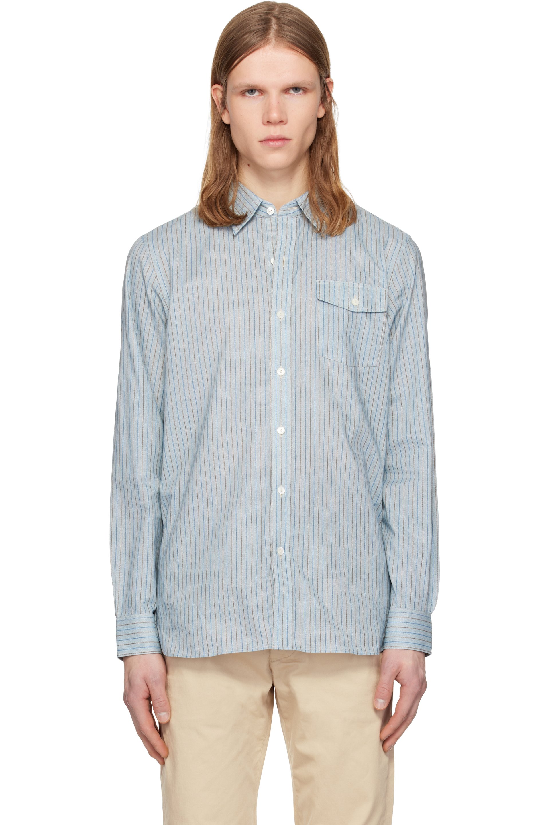 RRL - Blue Eli Dress Shirt
