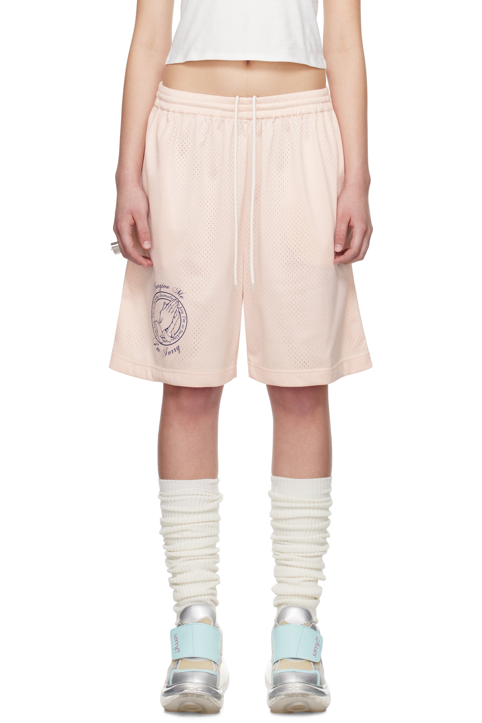 I’m Sorry by Petra Collins - Short de sport rose exclusif à SSENSE édition JennyFax