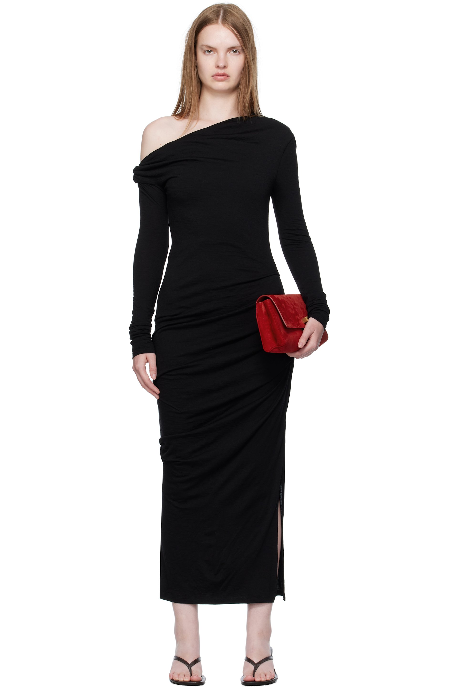 Paris Georgia - Robe longue Manahou noire - Elemental