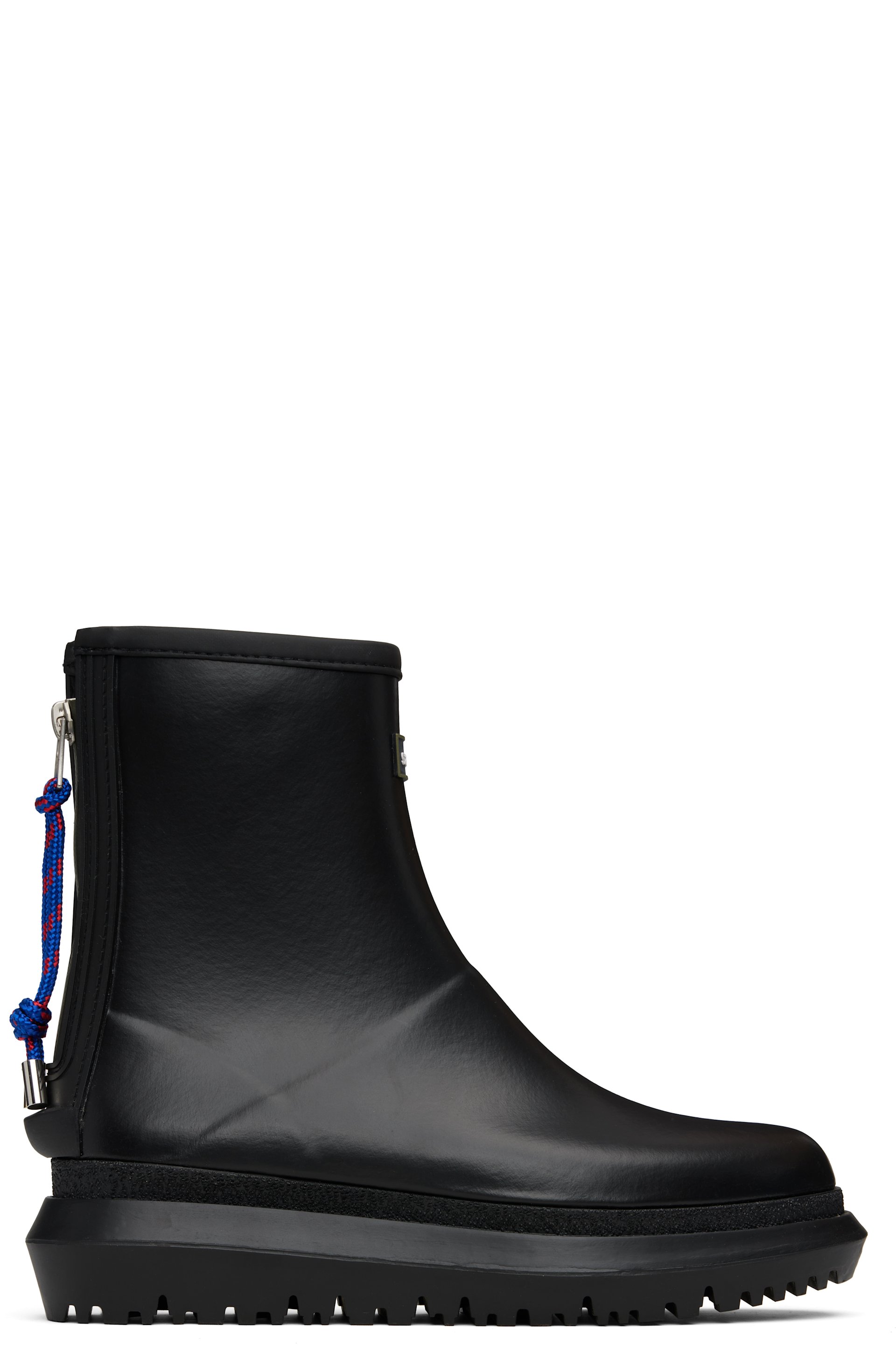 sacai - Black Rubber Boots