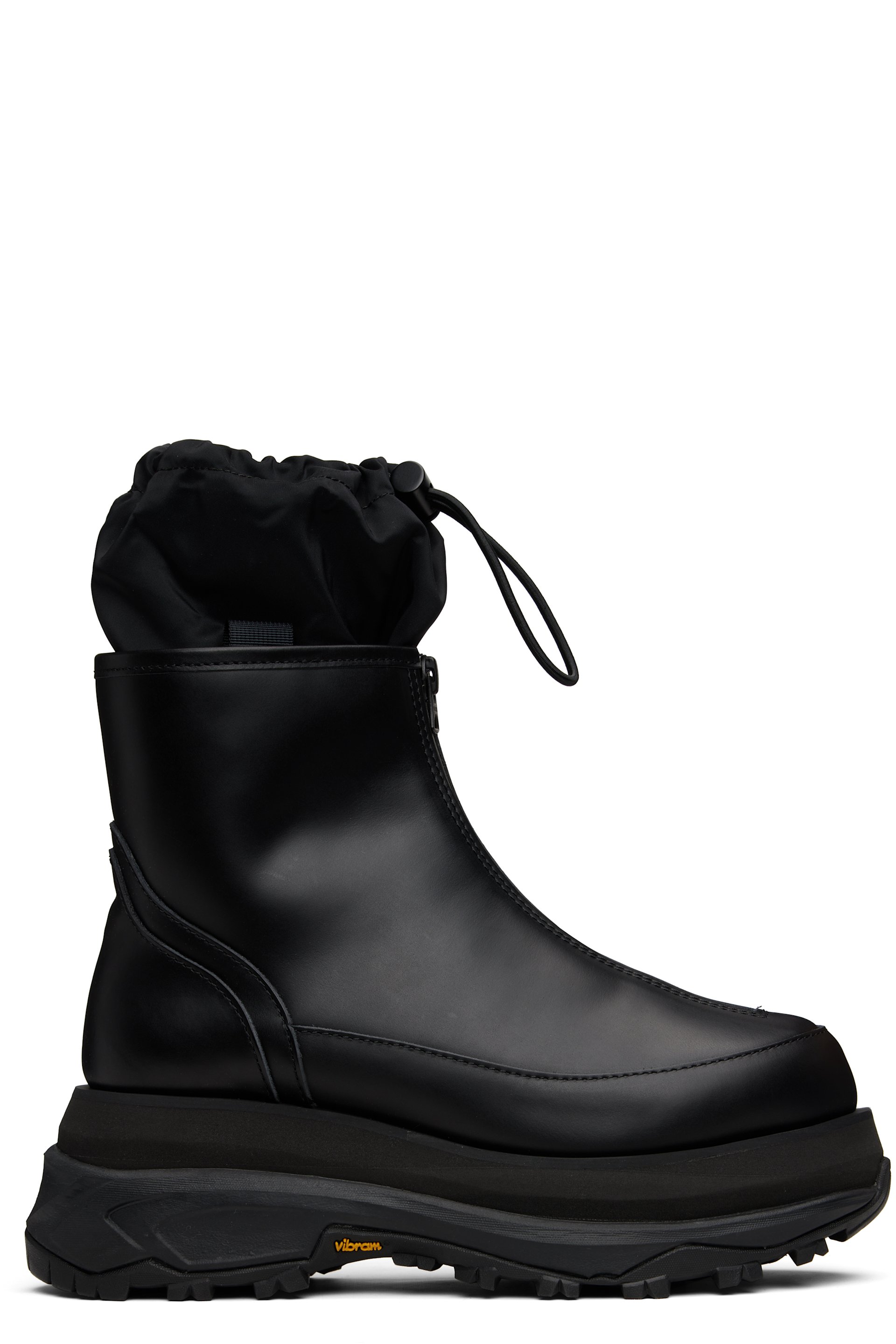 sacai - Black Zip Up Boots