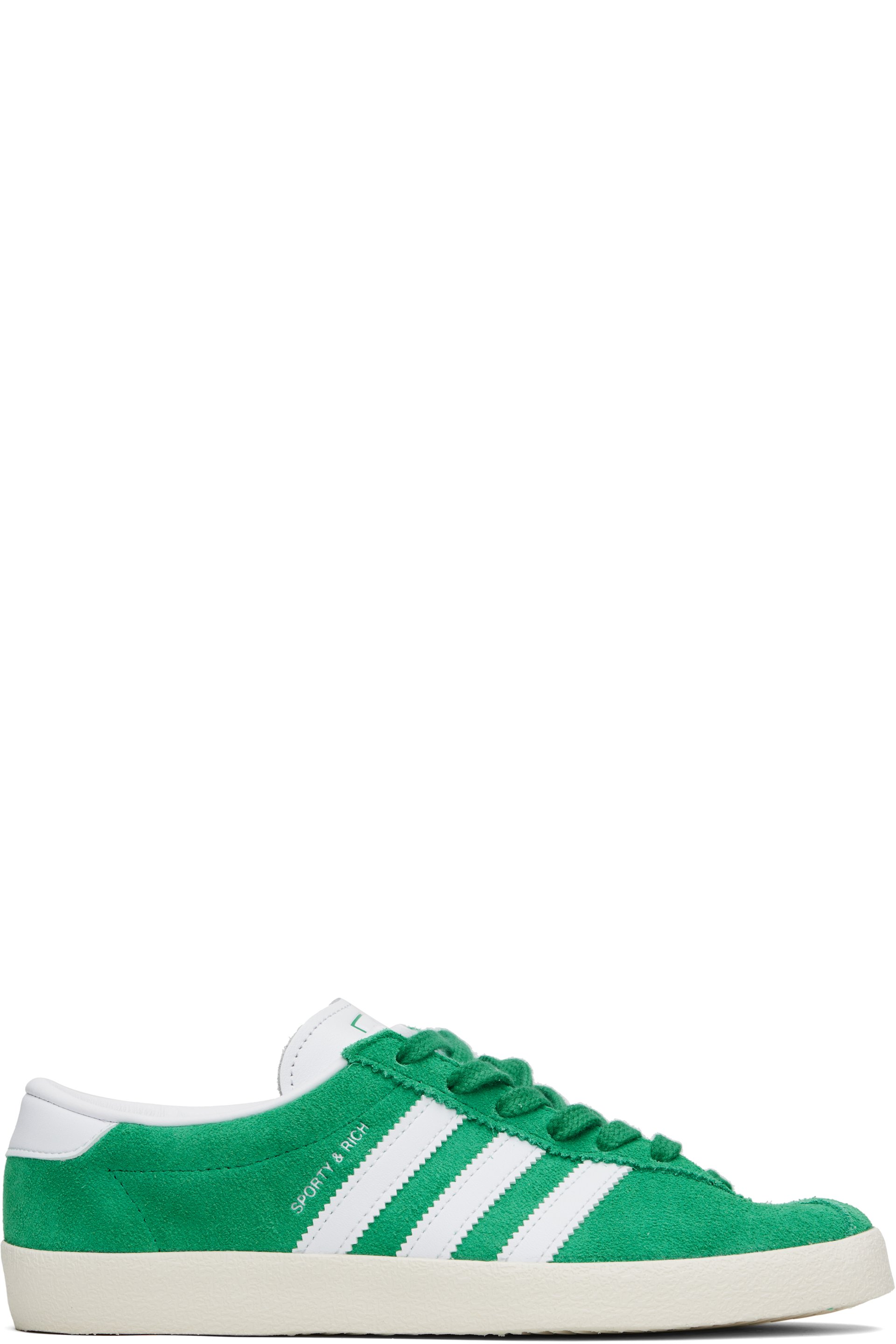 Sporty & Rich - Baskets Blanc vertes édition adidas Originals