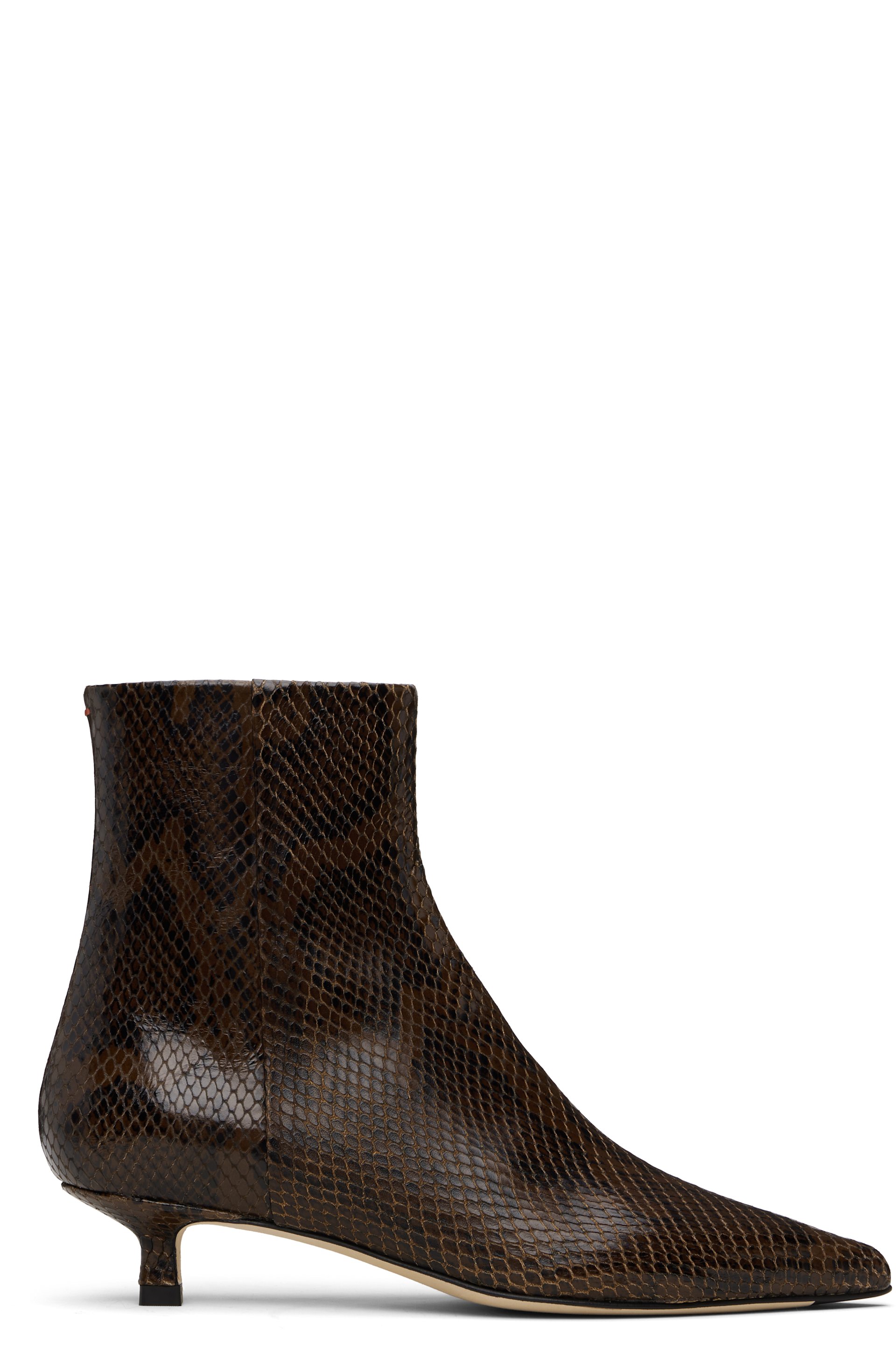 Aeyde - Bottines Sofie brunes en cuir